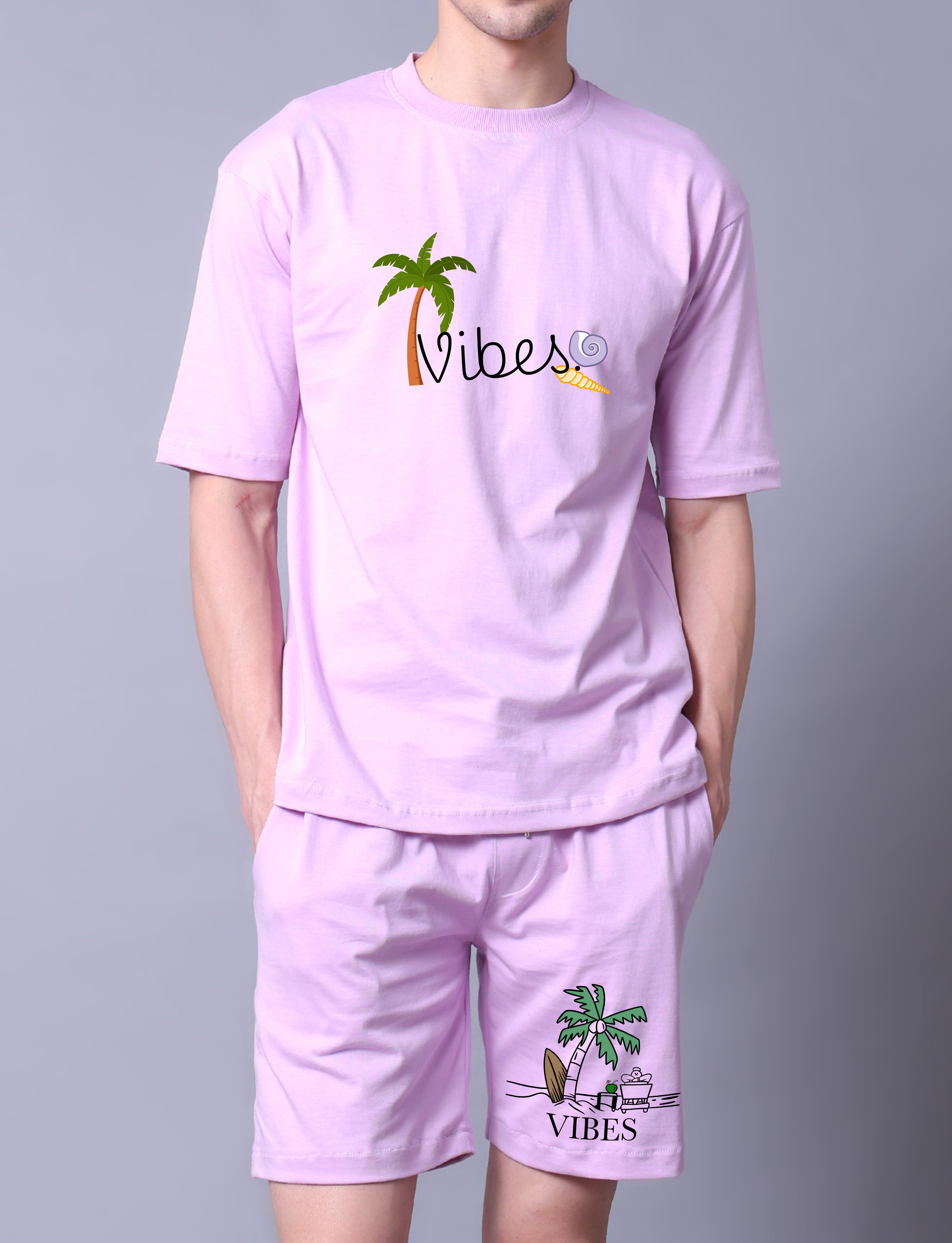 Vibes Men Co-Ord Set With Shorts