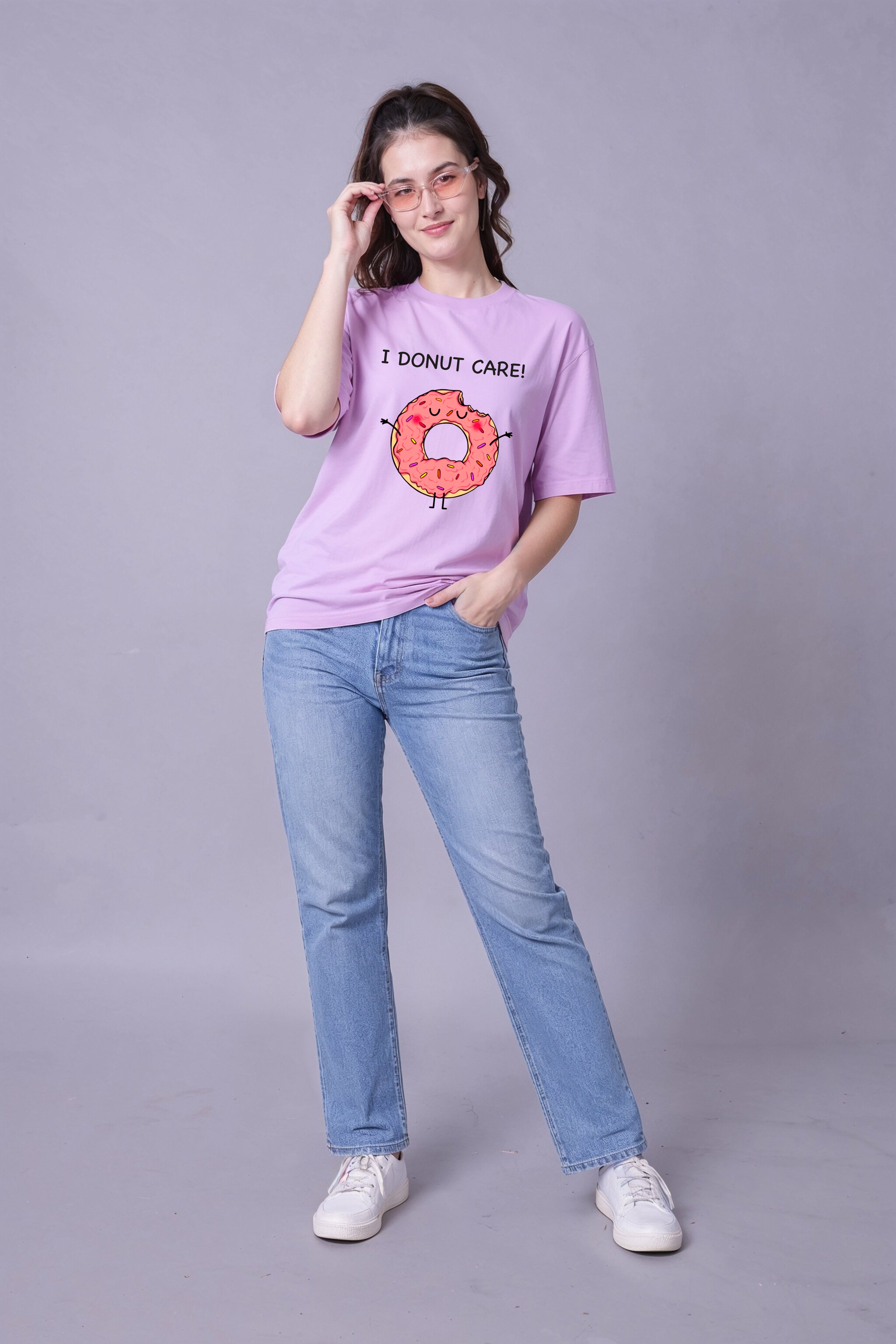 I donut Care Oversized Unisex Tee