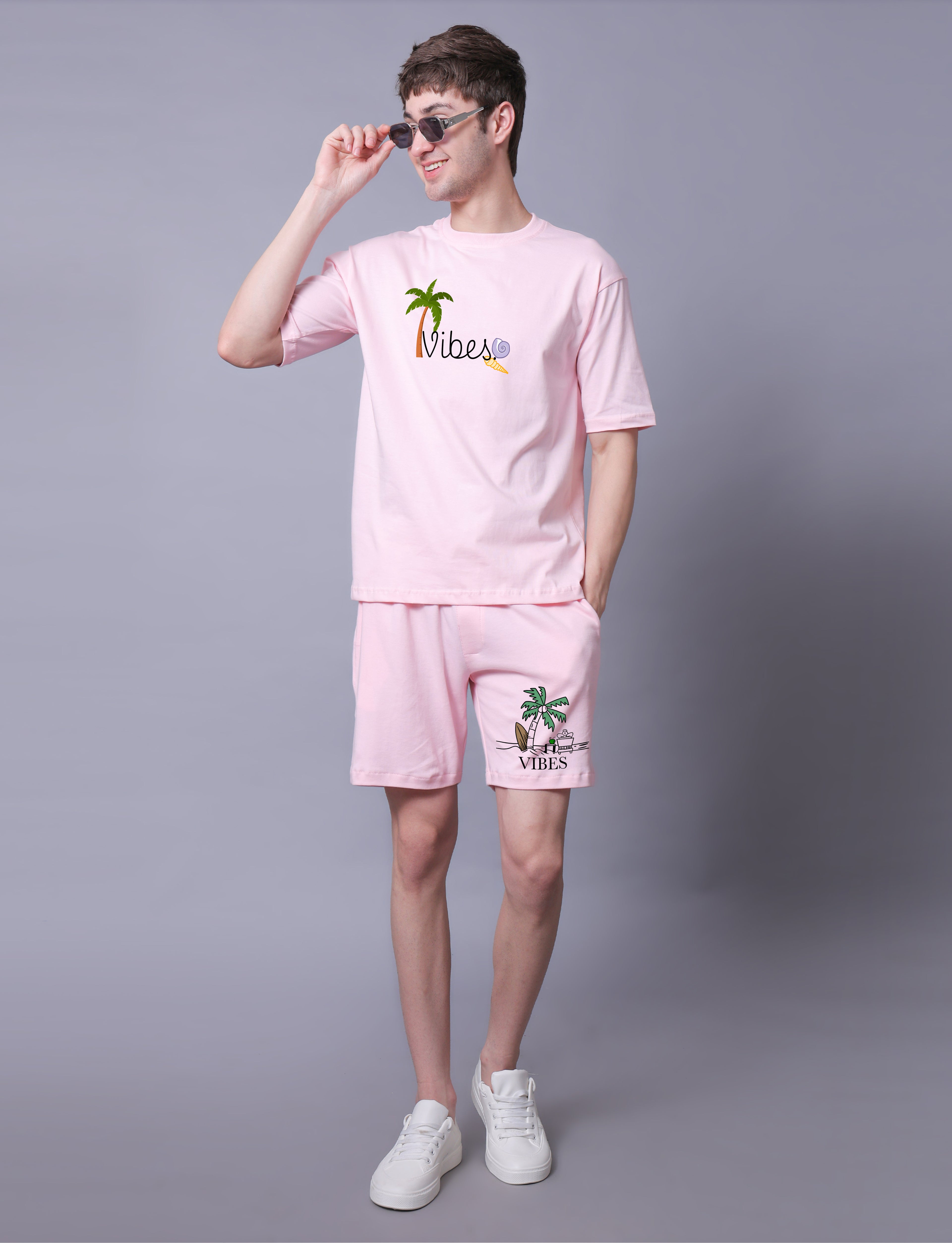 Vibes Men Co-Ord Set With Shorts