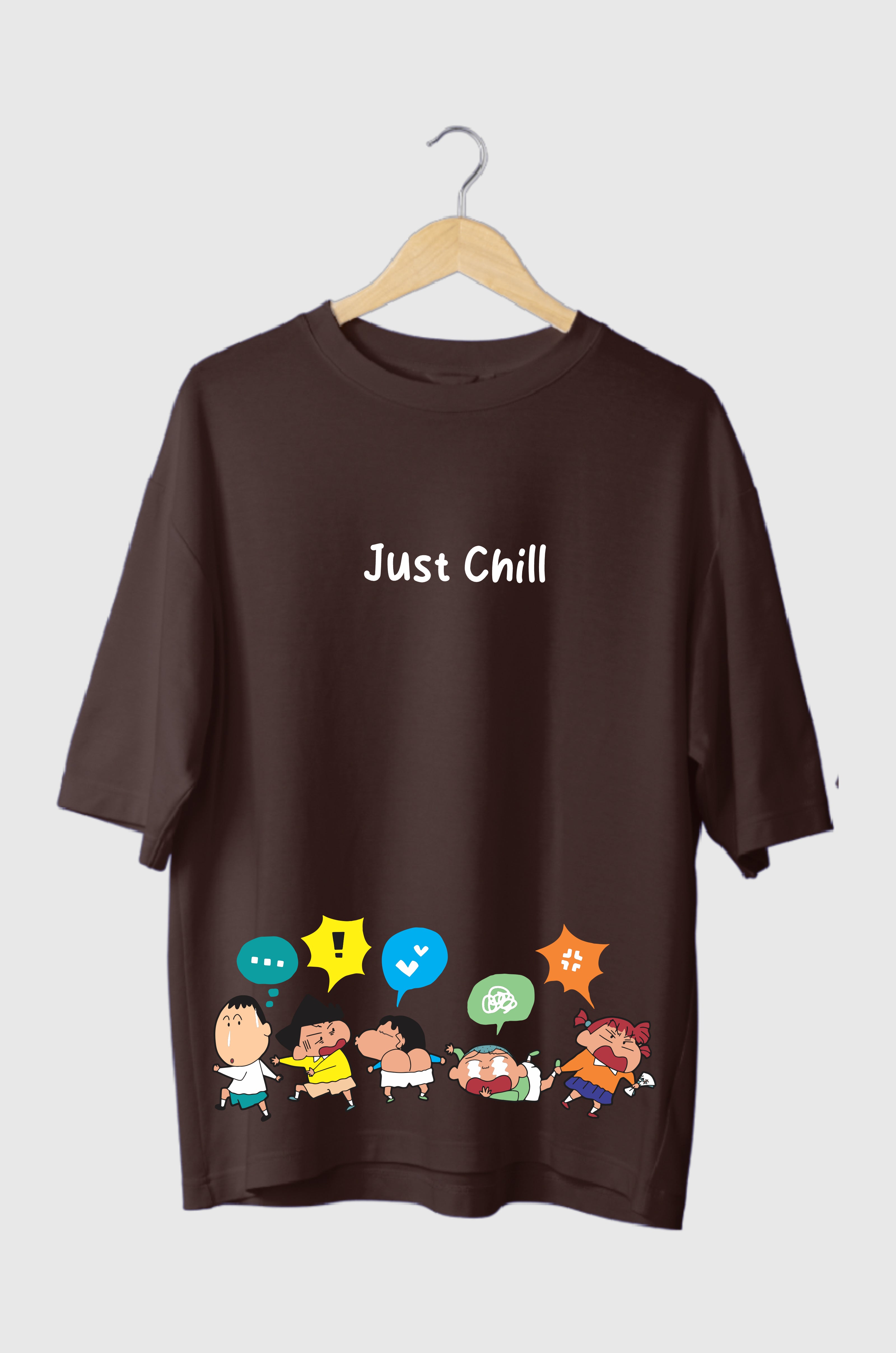 Just chill Oversized T-Shirts (Pack of 2)