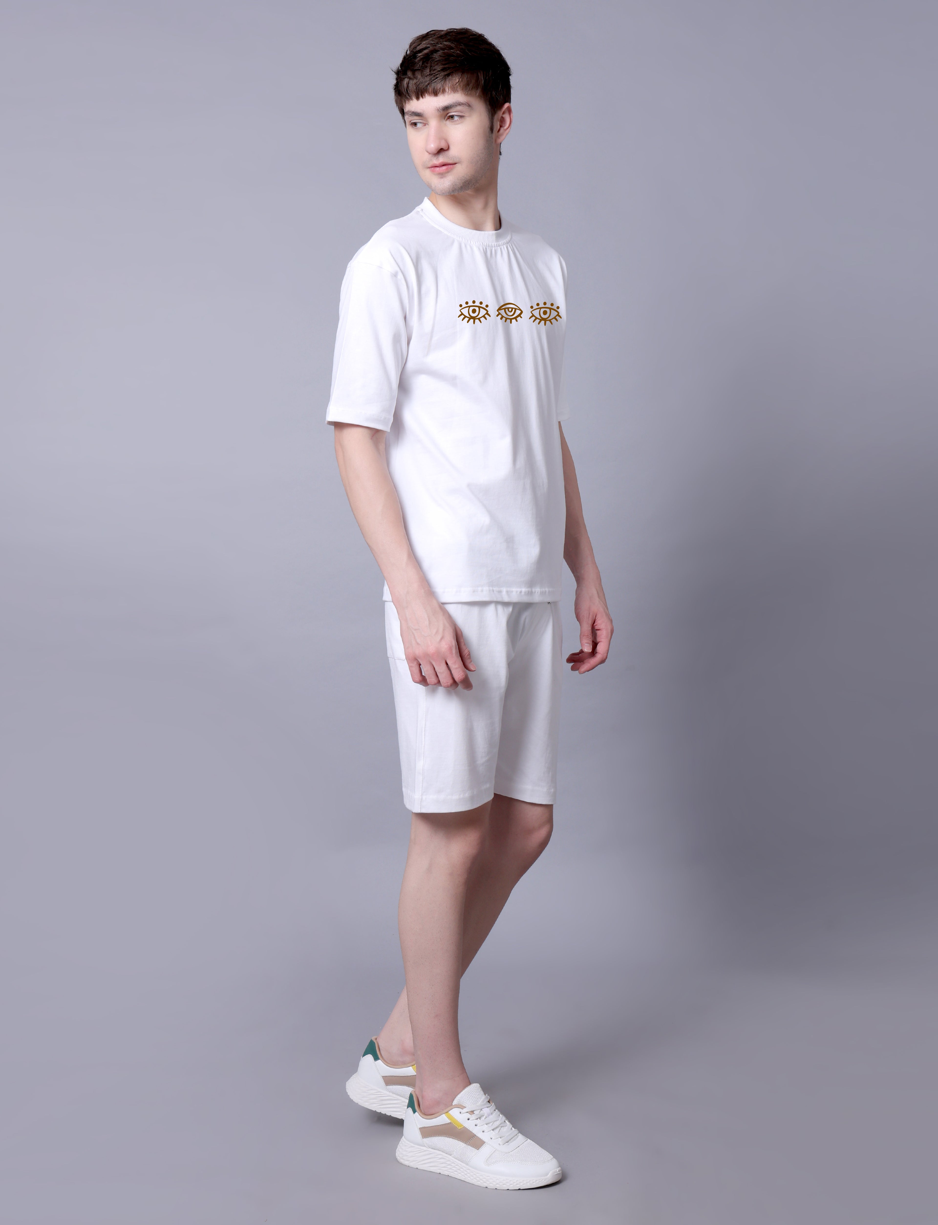 Eyes Mens Co-Ord Set With Shorts