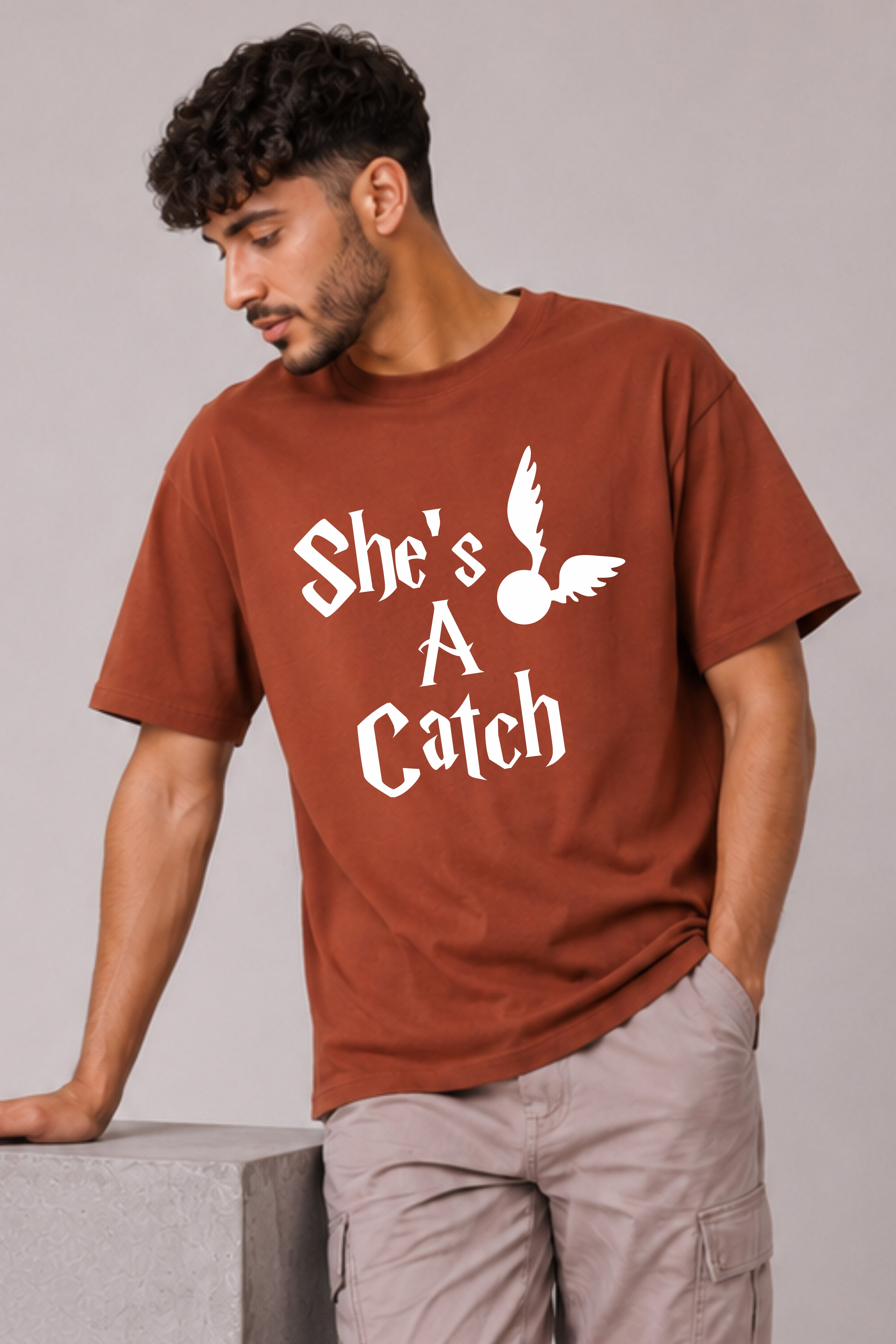 Keeper and Catch Drop Shoulder Tee and Crop Top - Pack of 2