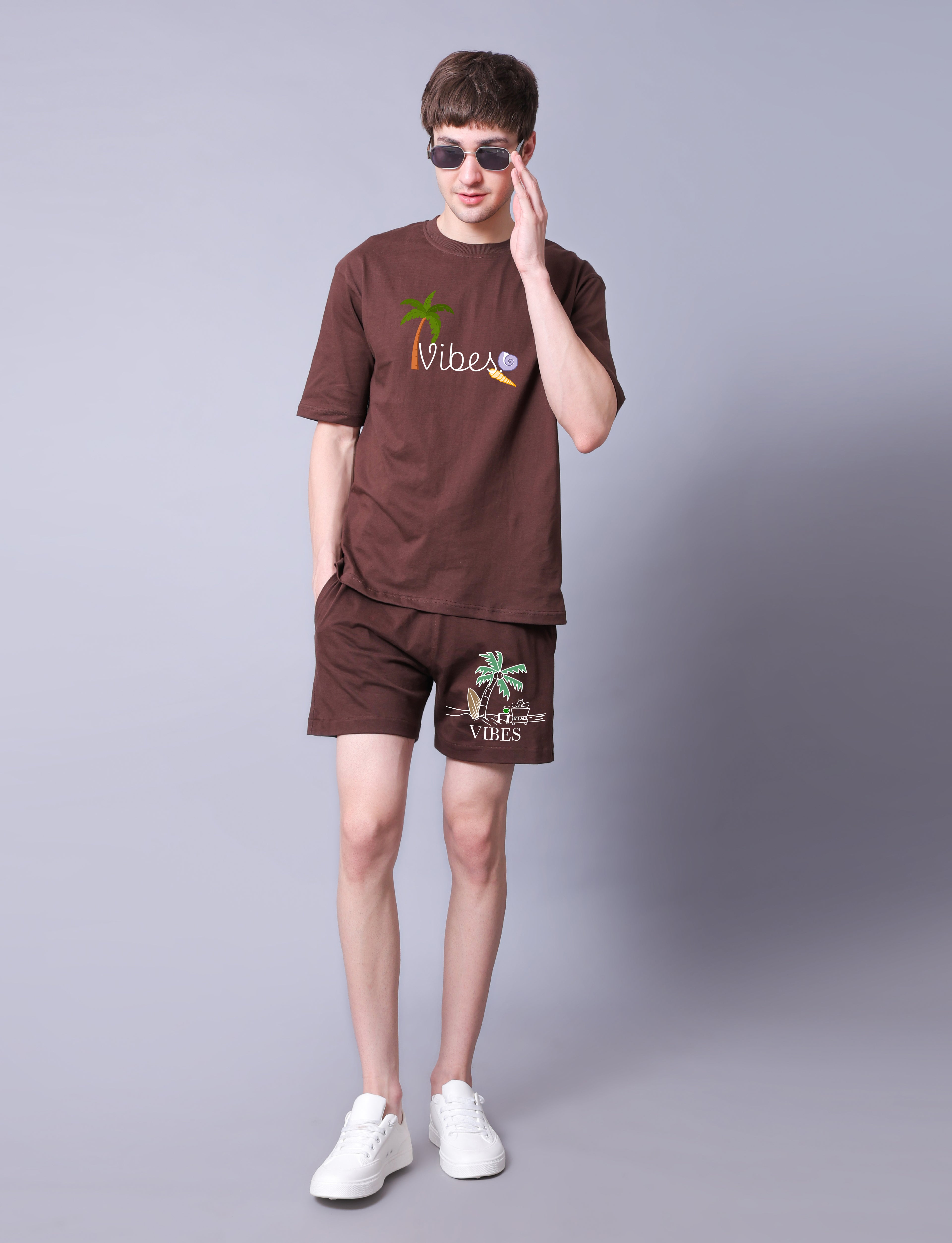 Vibes Men Co-Ord Set With Shorts