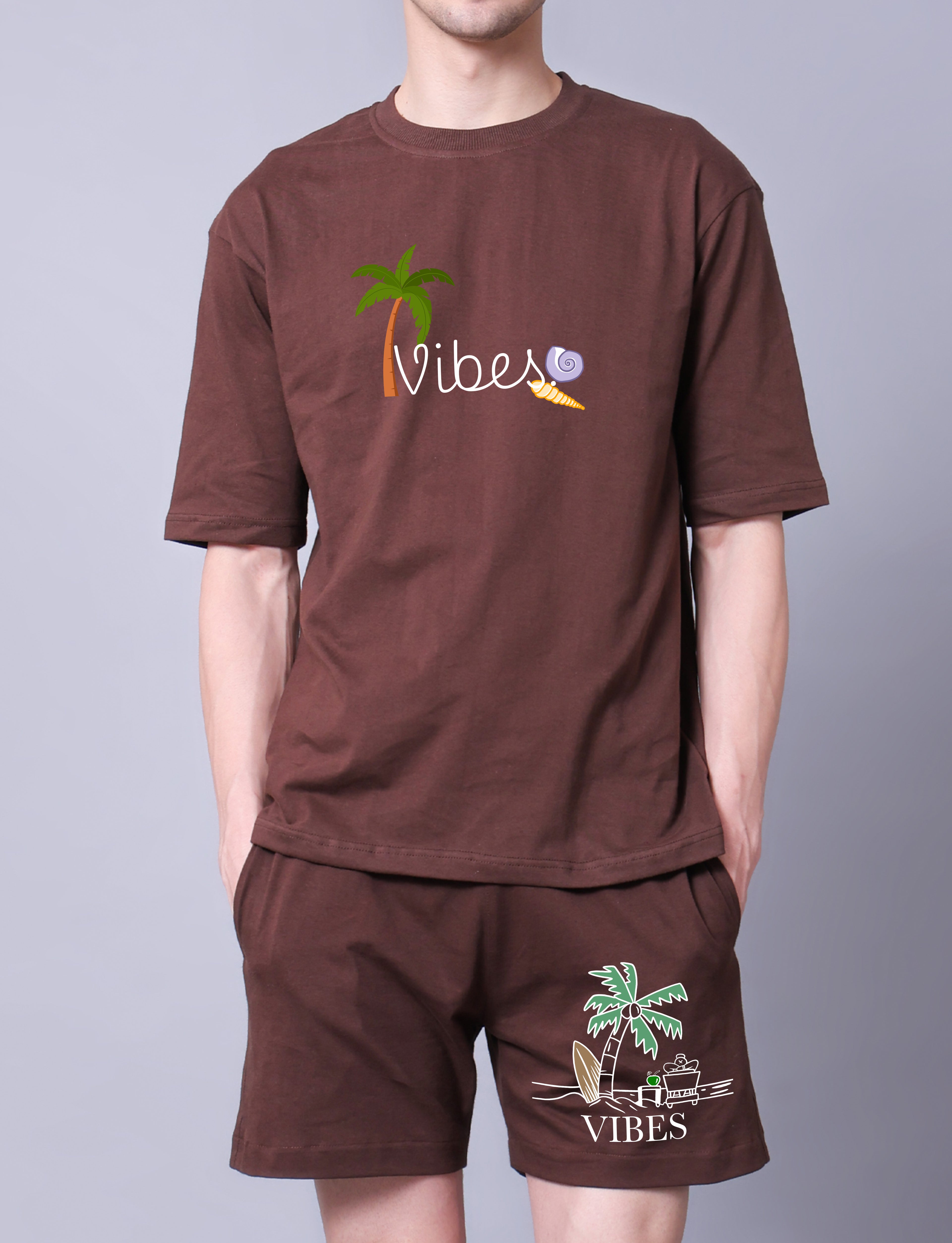 Vibes Men Co-Ord Set With Shorts