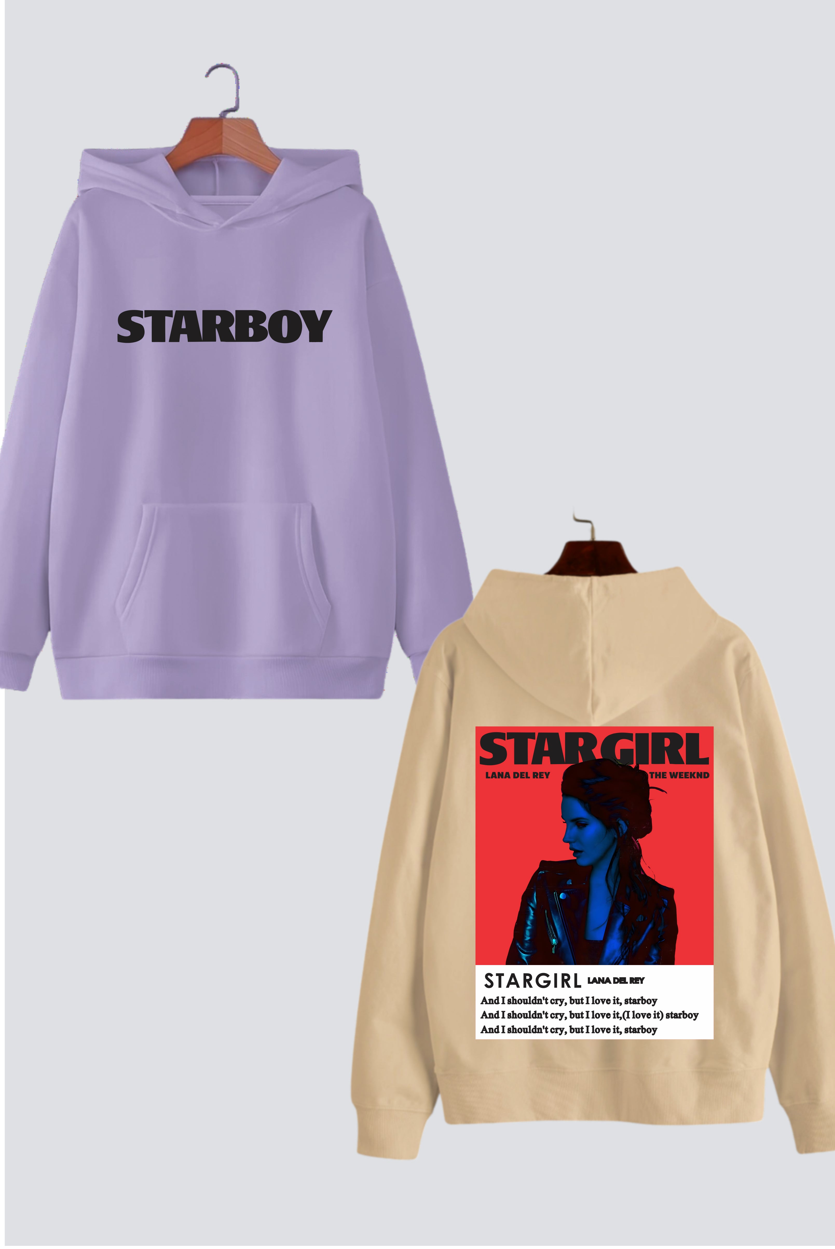 Starboy & Stargirl Couple Hoodies — Pack of 2