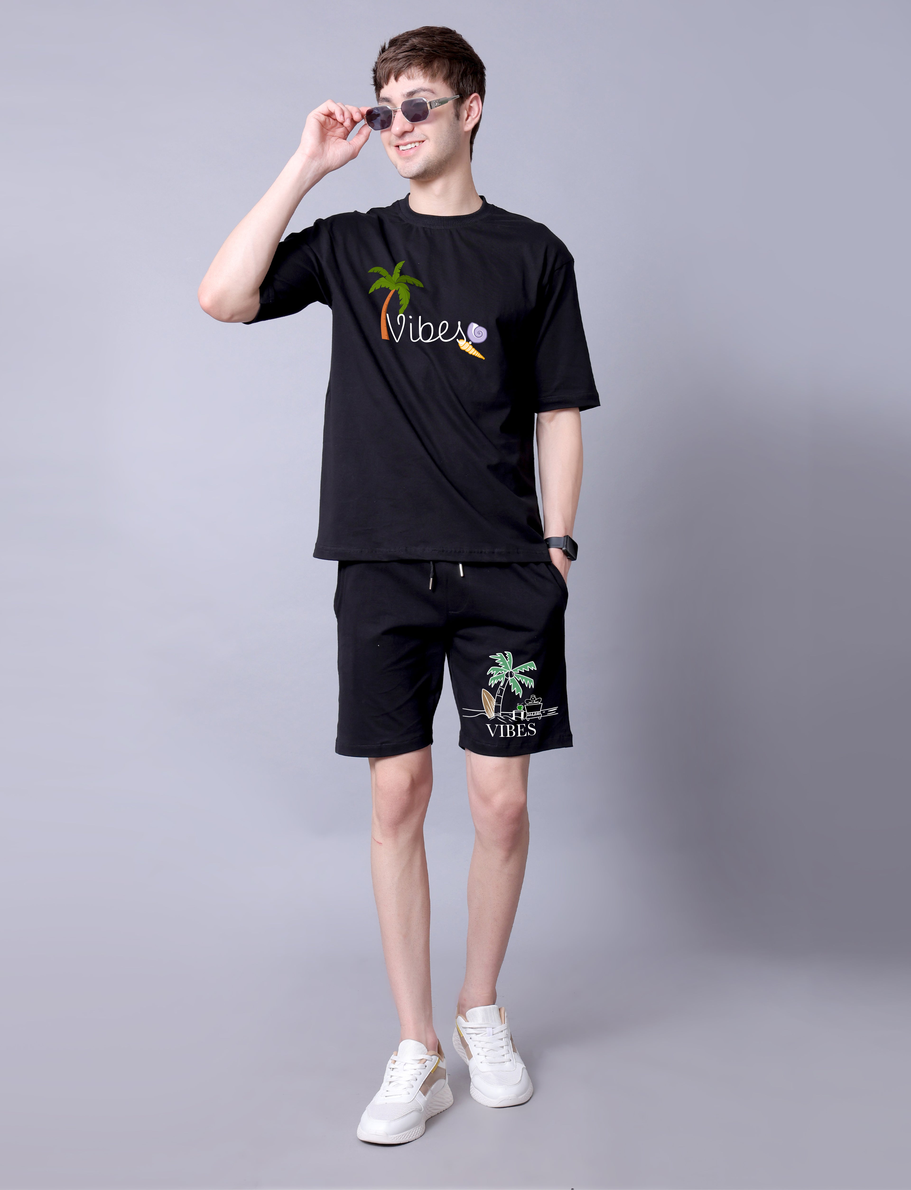 Vibes Men Co-Ord Set With Shorts