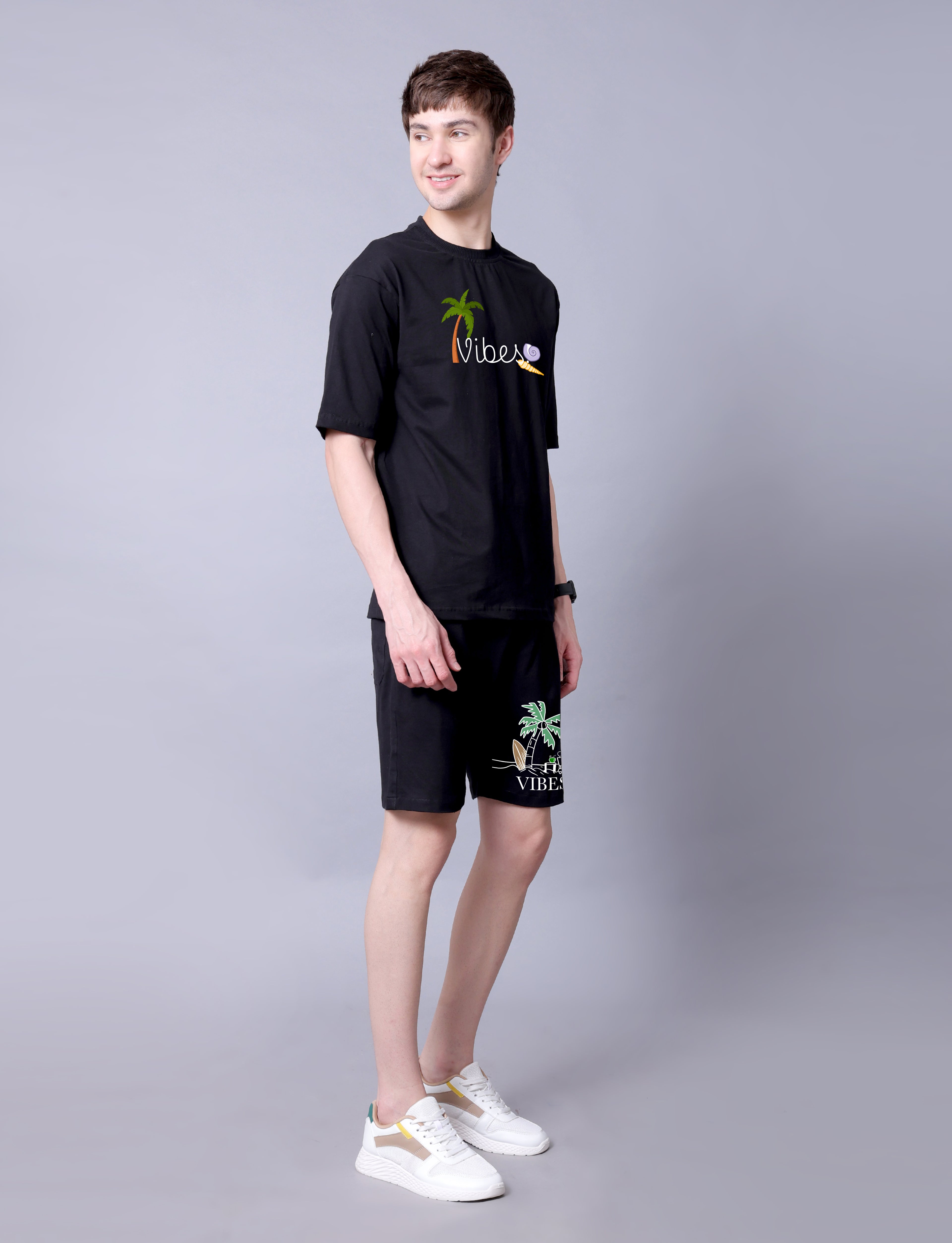 Vibes Men Co-Ord Set With Shorts
