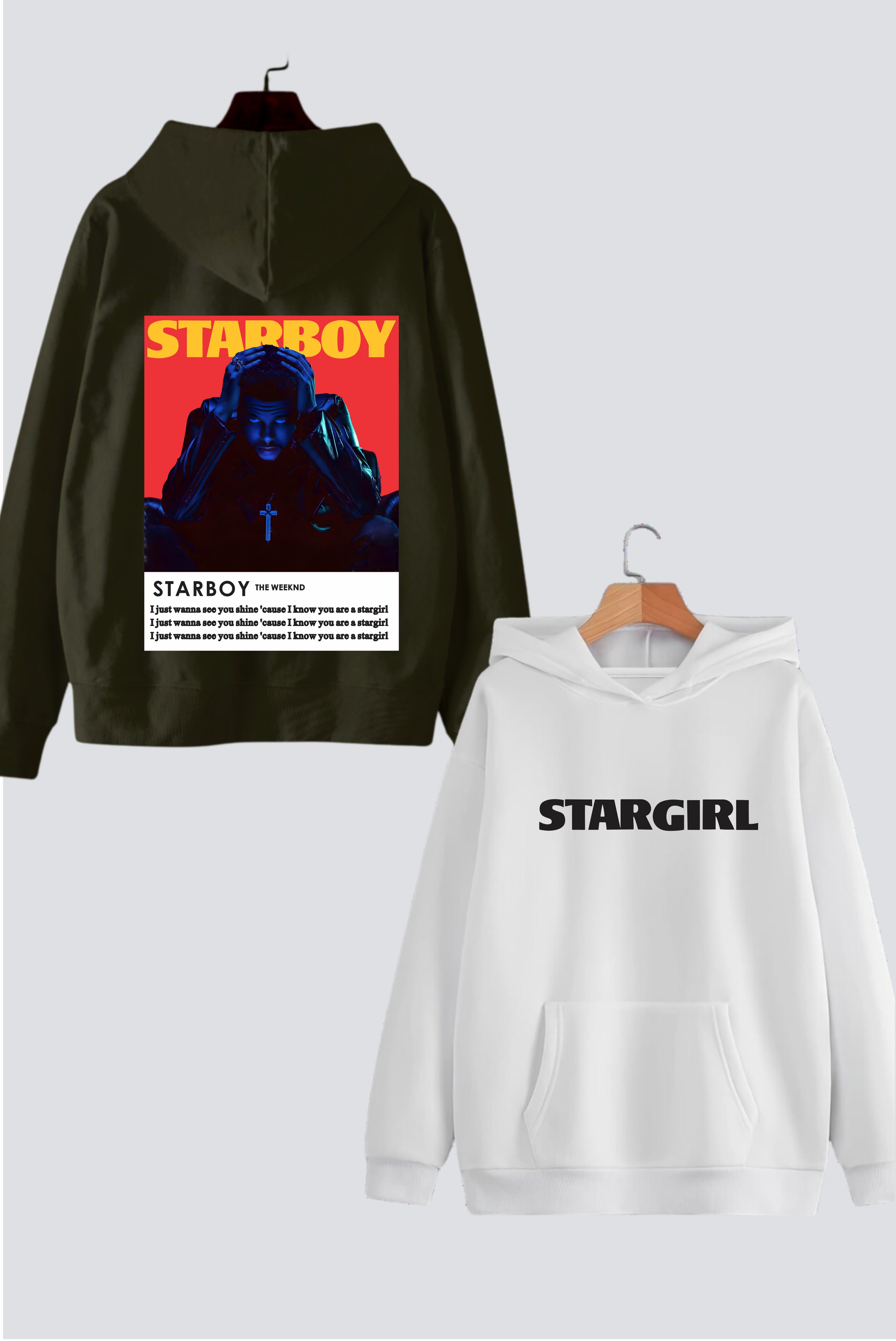 Starboy & Stargirl Couple Hoodies — Pack of 2