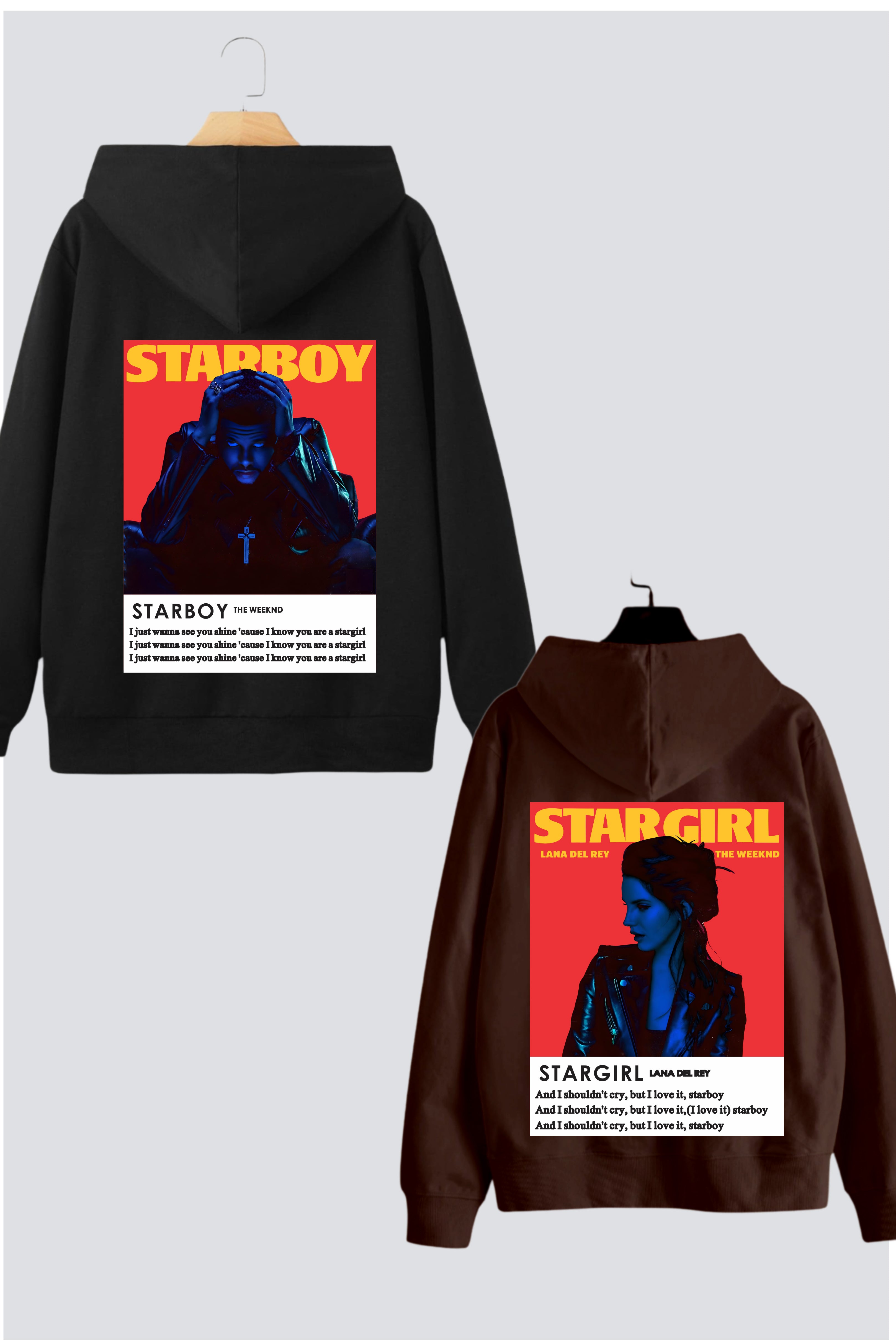 Starboy & Stargirl Couple Hoodies — Pack of 2