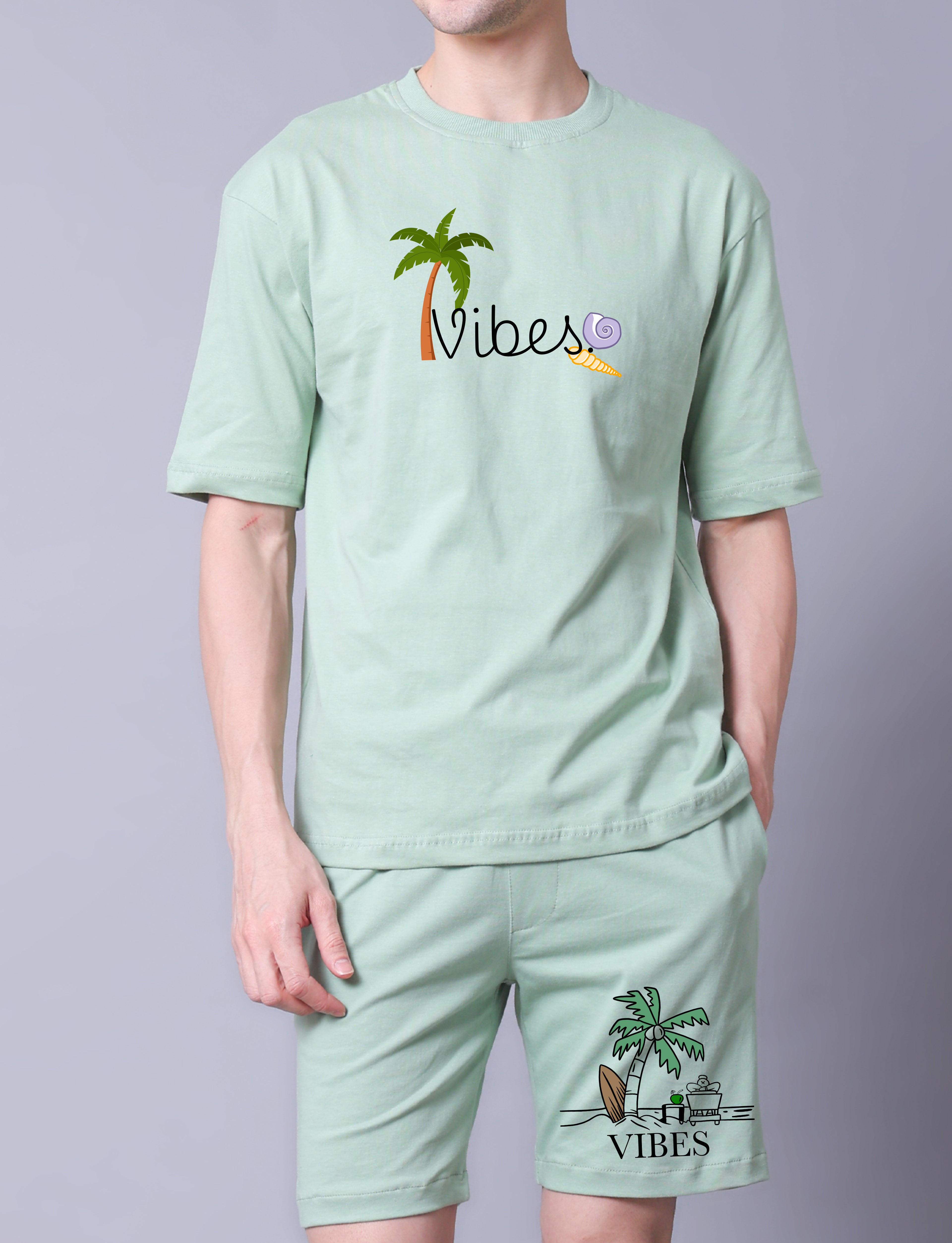 Vibes Men Co-Ord Set With Shorts