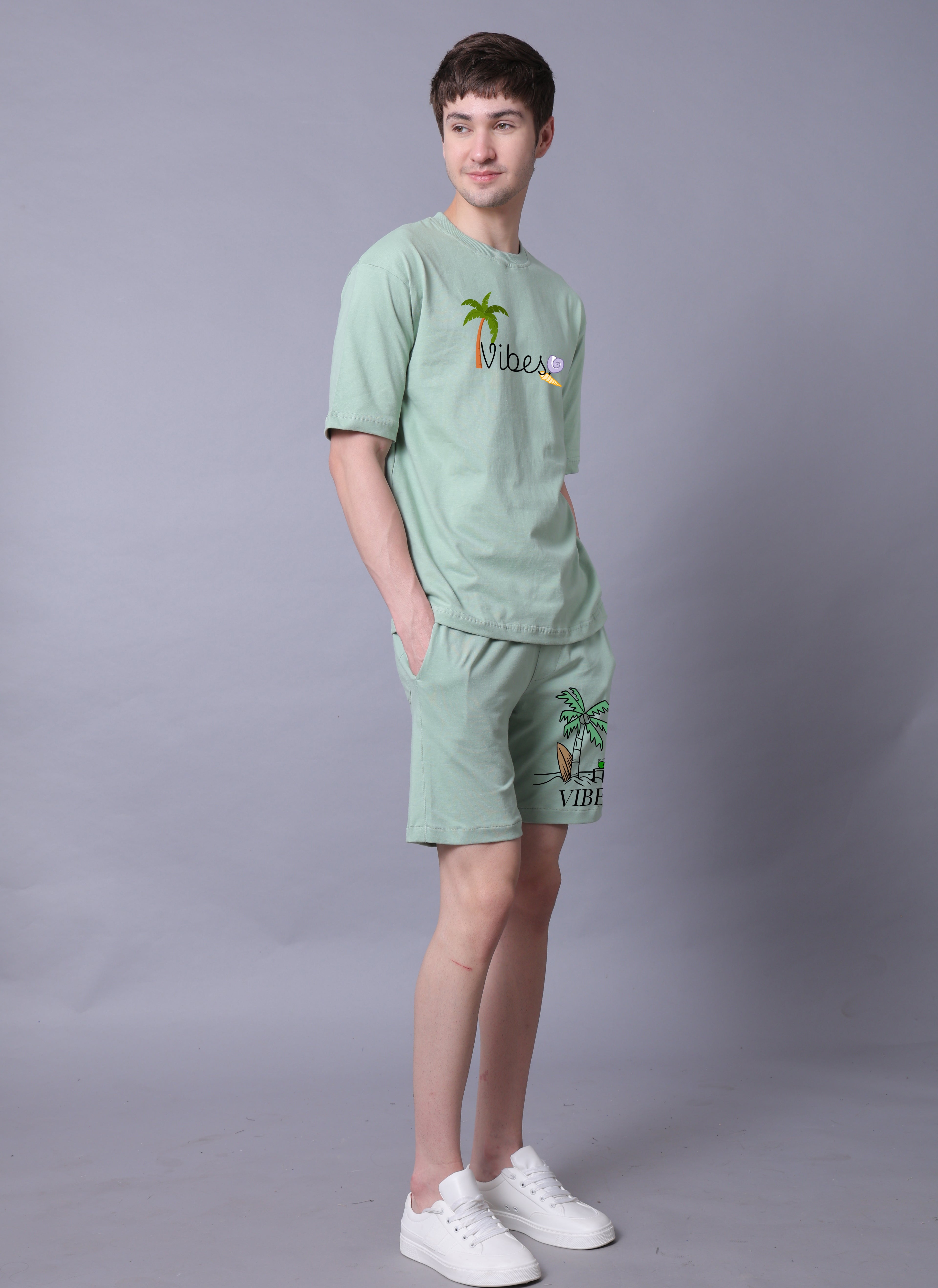 Vibes Men Co-Ord Set With Shorts