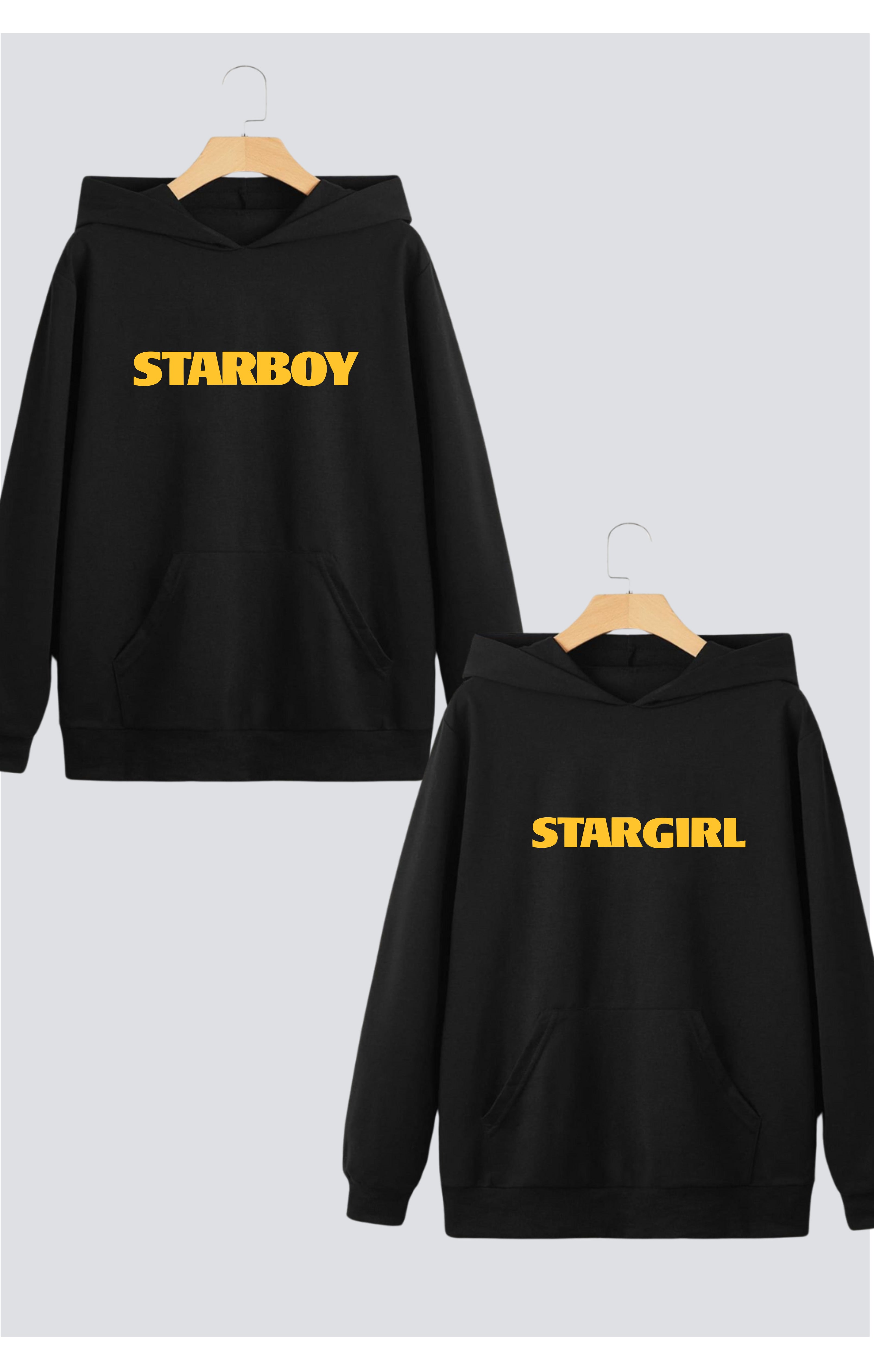 Starboy & Stargirl Couple Hoodies — Pack of 2