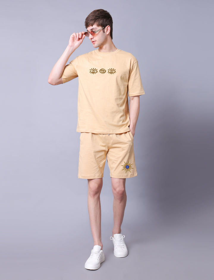 Eyes Mens Co-Ord Set With Shorts