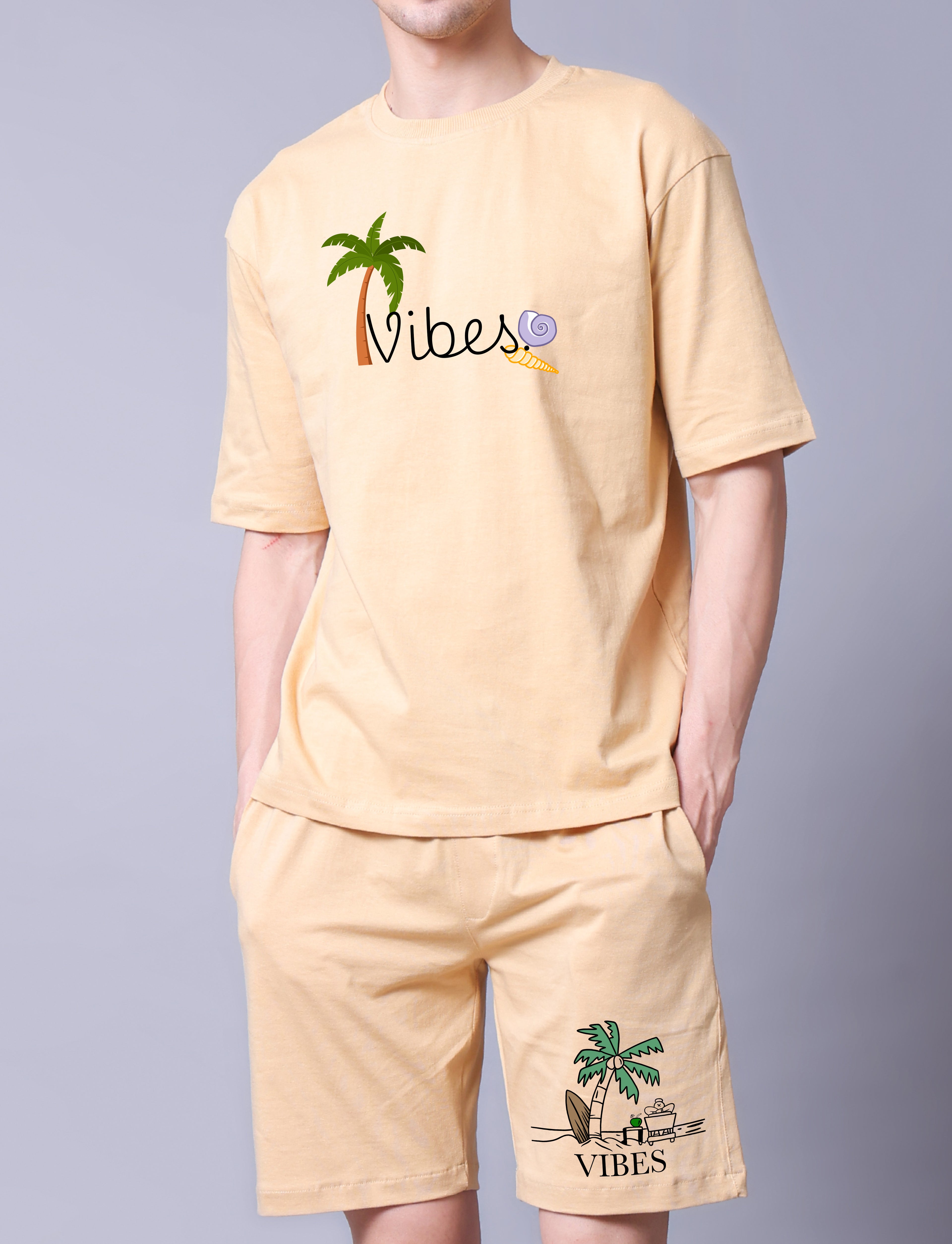 Vibes Men Co-Ord Set With Shorts