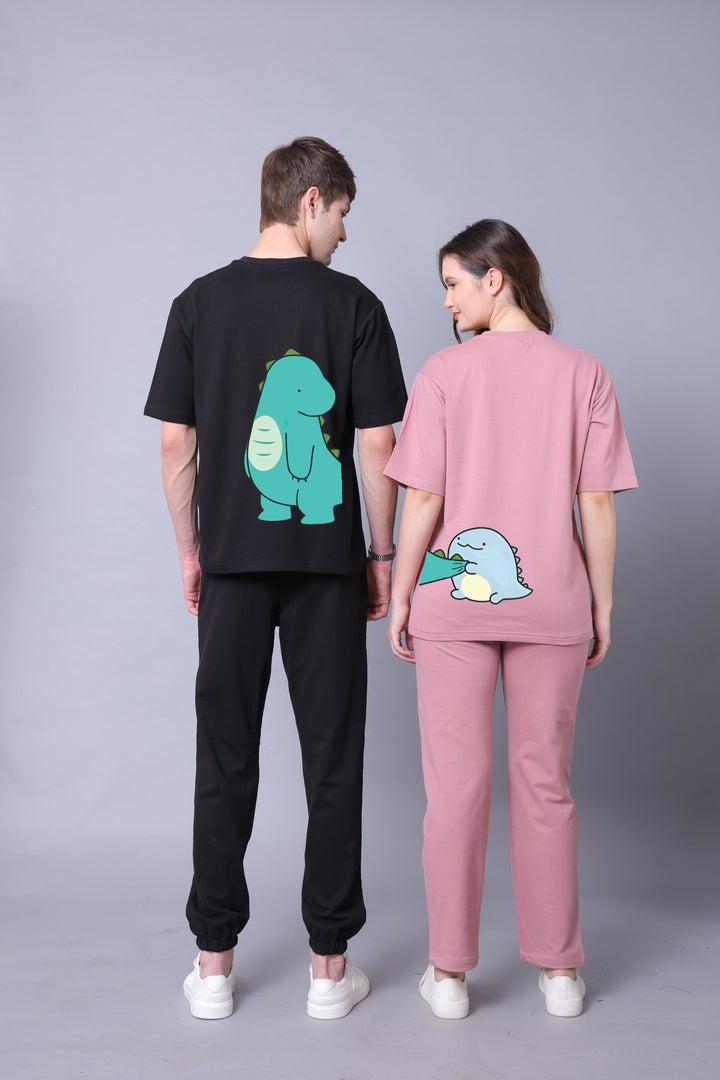 Dino Duo Co-Ord Set With Joggers (Pack of 2)