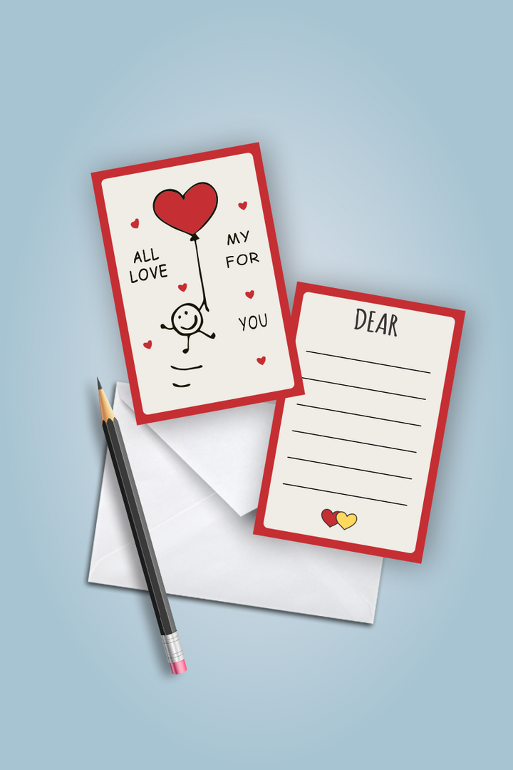 All my love for you Greeting card - Lazy Lush