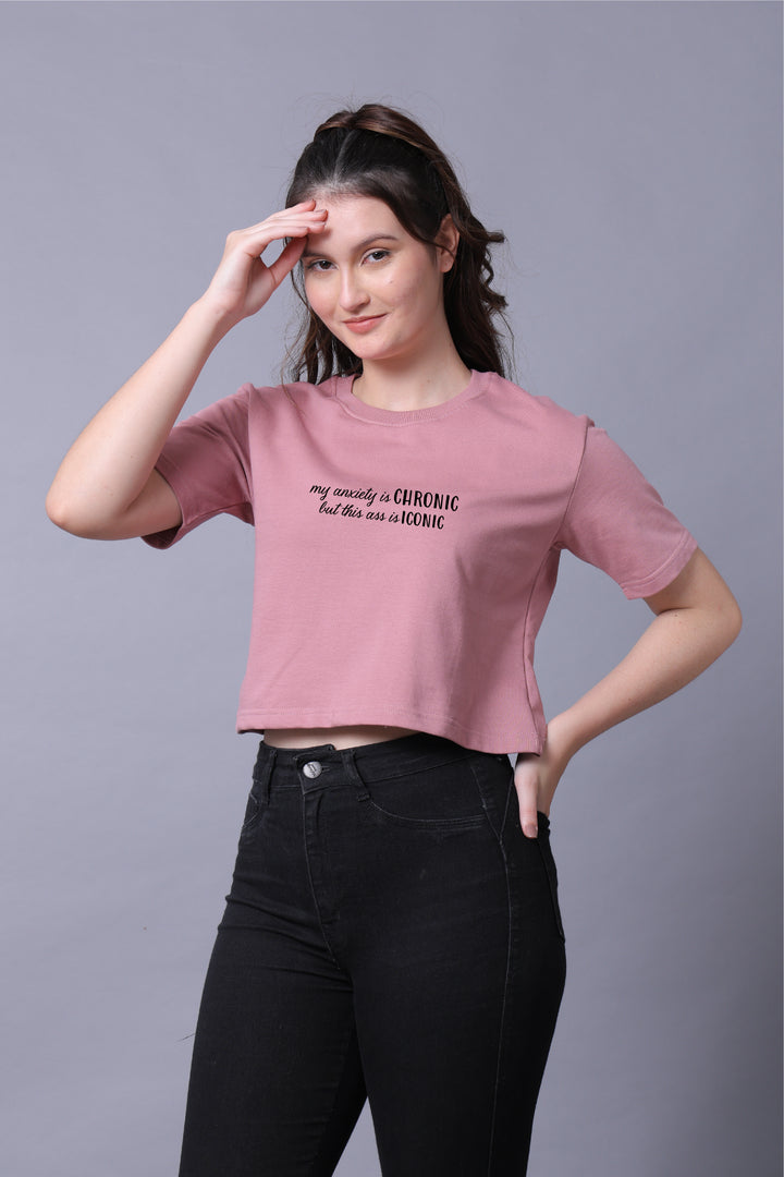 Anxiety Women Crop Top