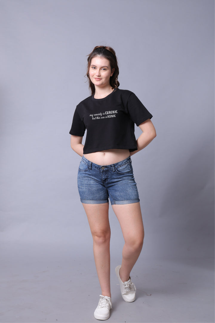 Anxiety Women Crop Top