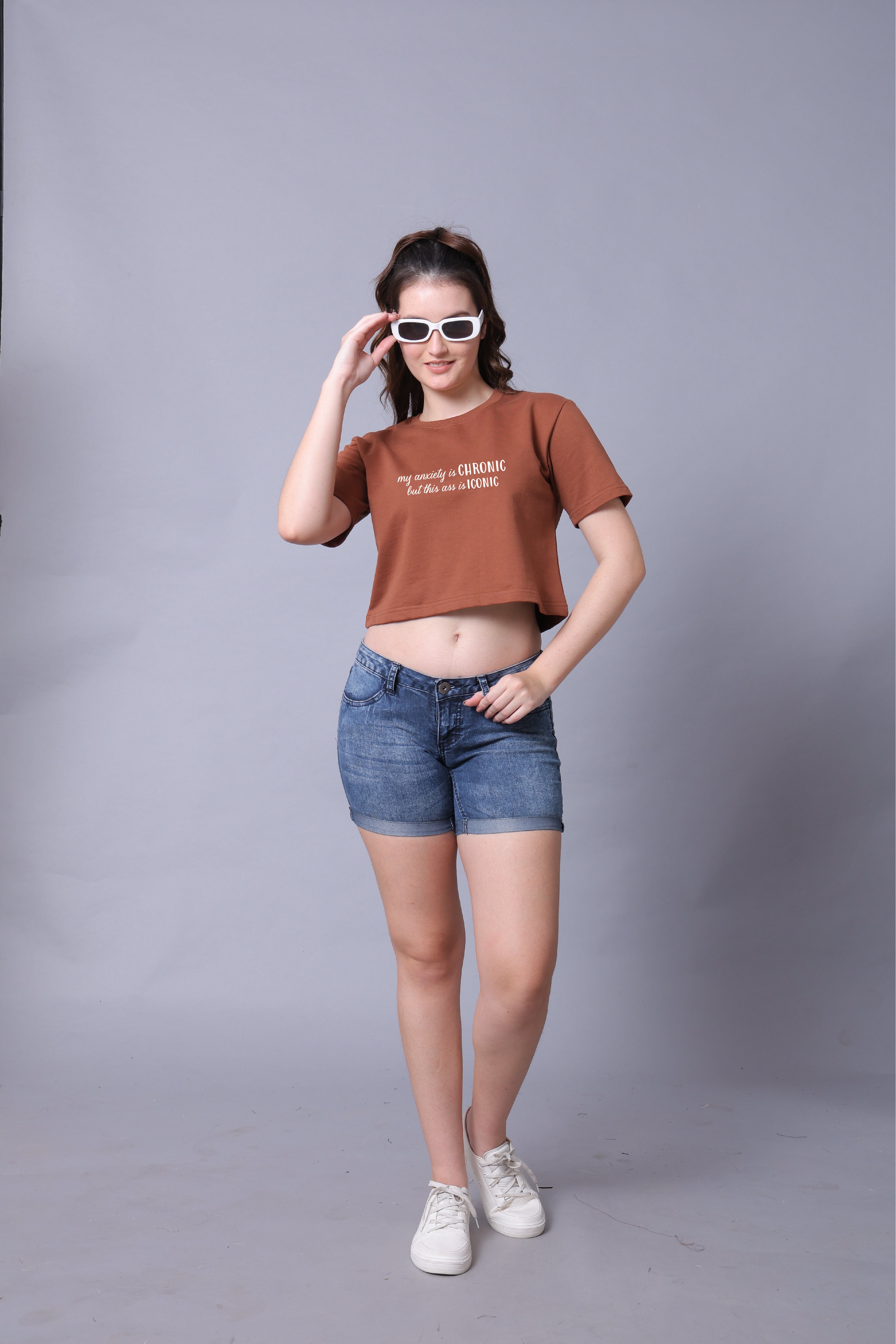Anxiety Women Crop Top