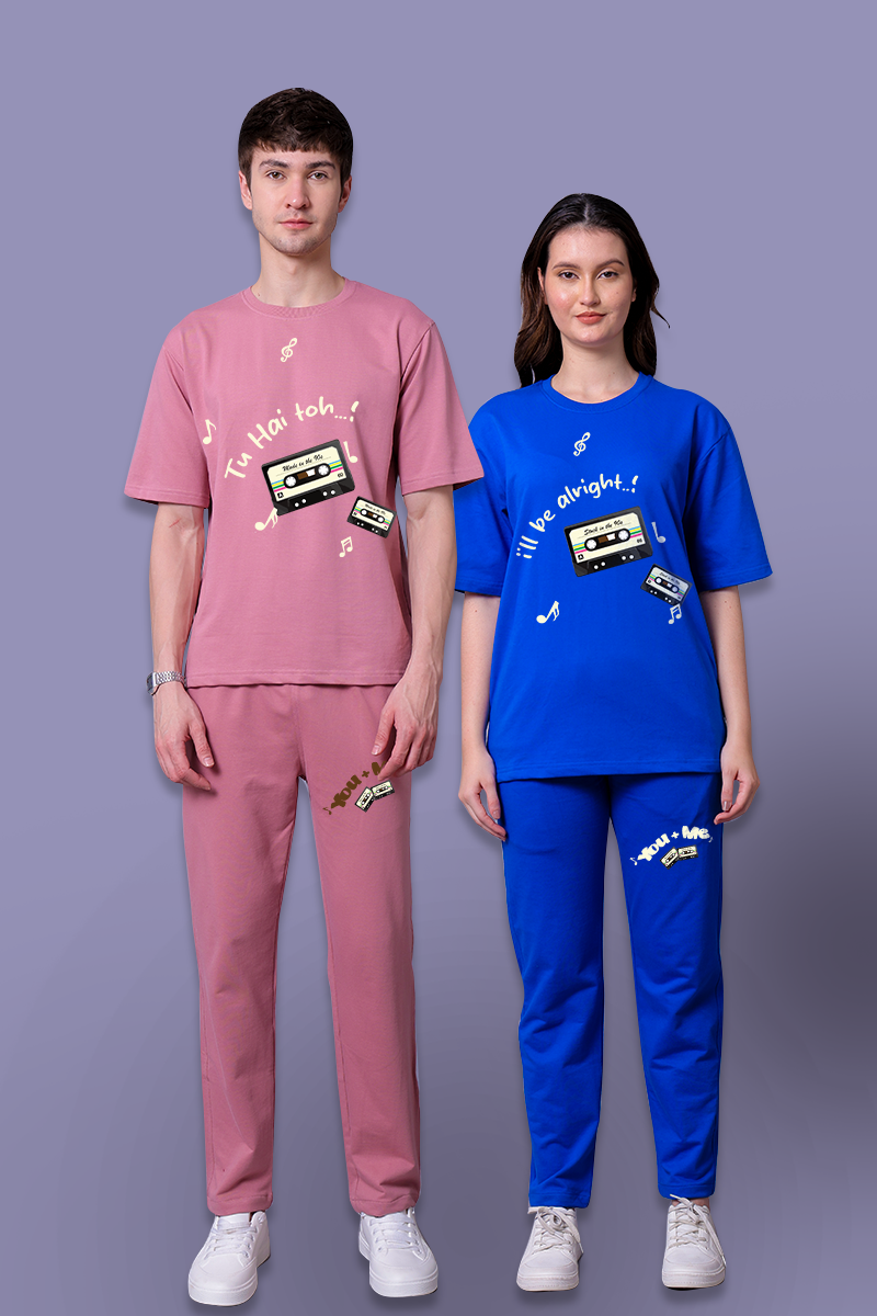Tu Hai Toh Couple Co-Ord Set With Joggers — Pack of 2