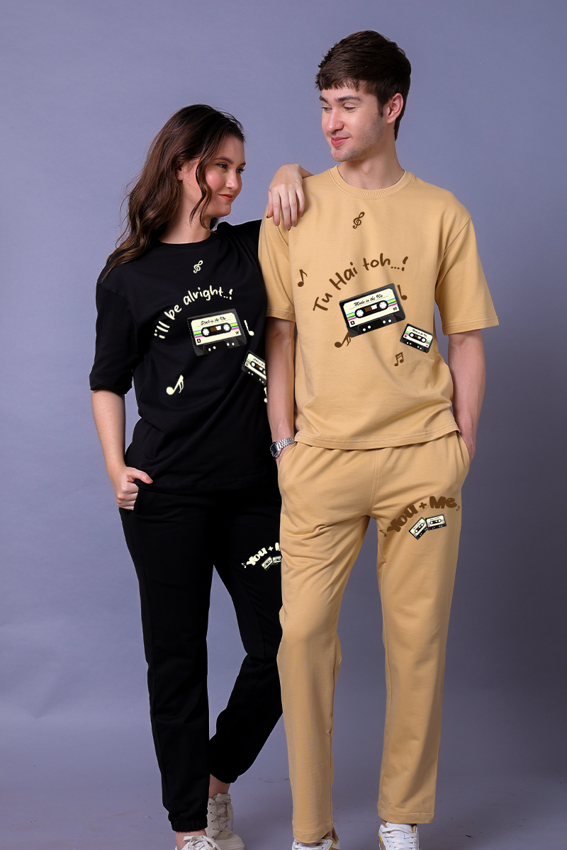 Tu Hai Toh Couple Co-Ord Set With Joggers — Pack of 2