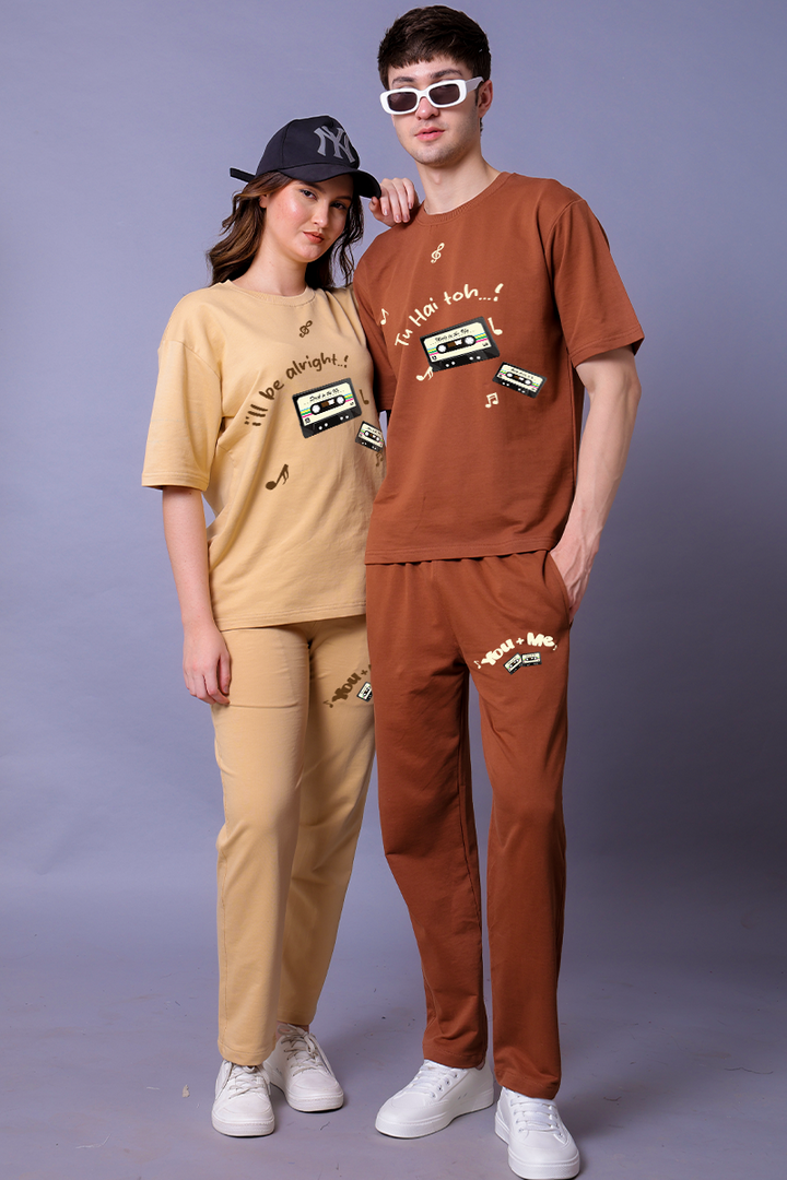 Tu Hai Toh Couple Co-Ord Set With Joggers — Pack of 2