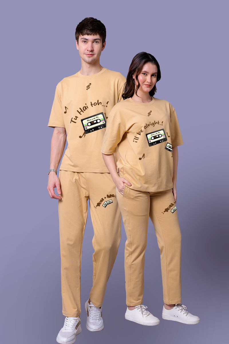 Tu Hai Toh Couple Co-Ord Set With Joggers — Pack of 2