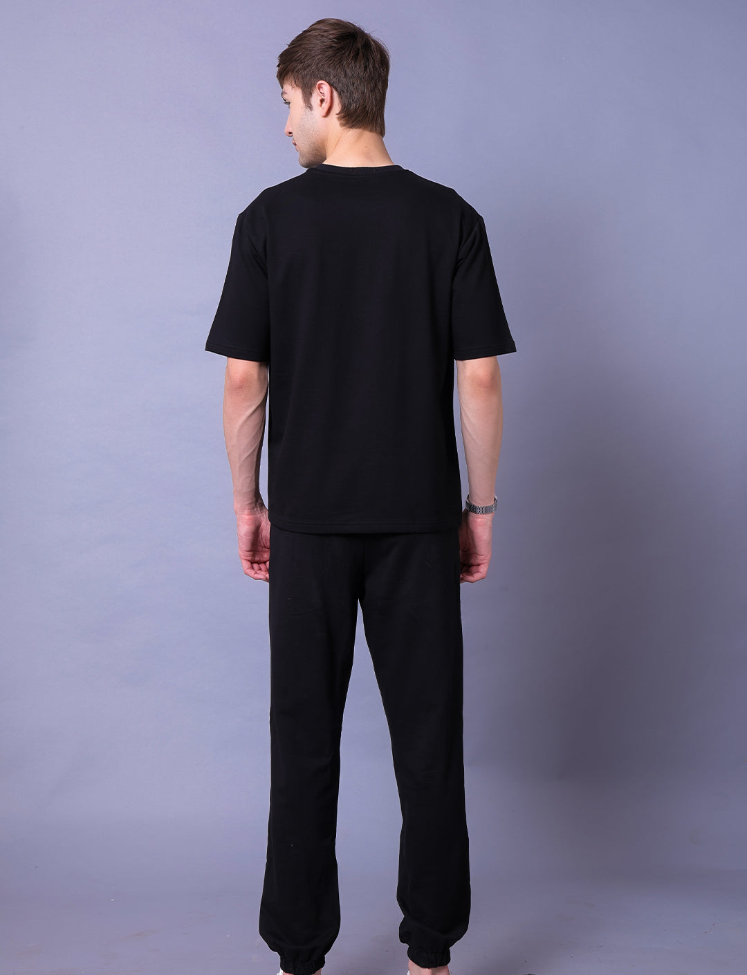 Progress Over Perfection Men Co-Ord Set - Oversized Tee With Jogger