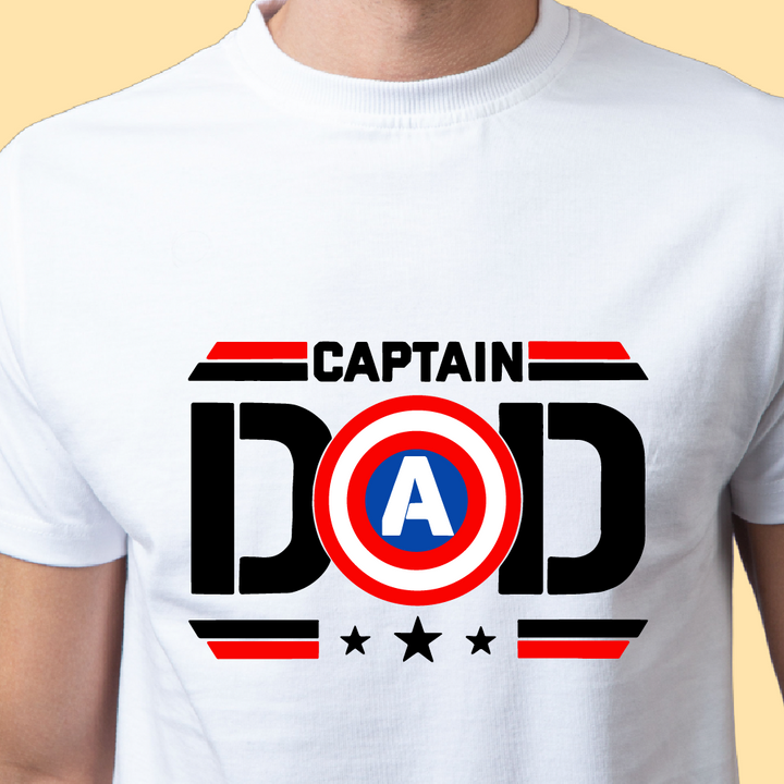 Captain Dad Unisex Half Sleeve T-Shirt
