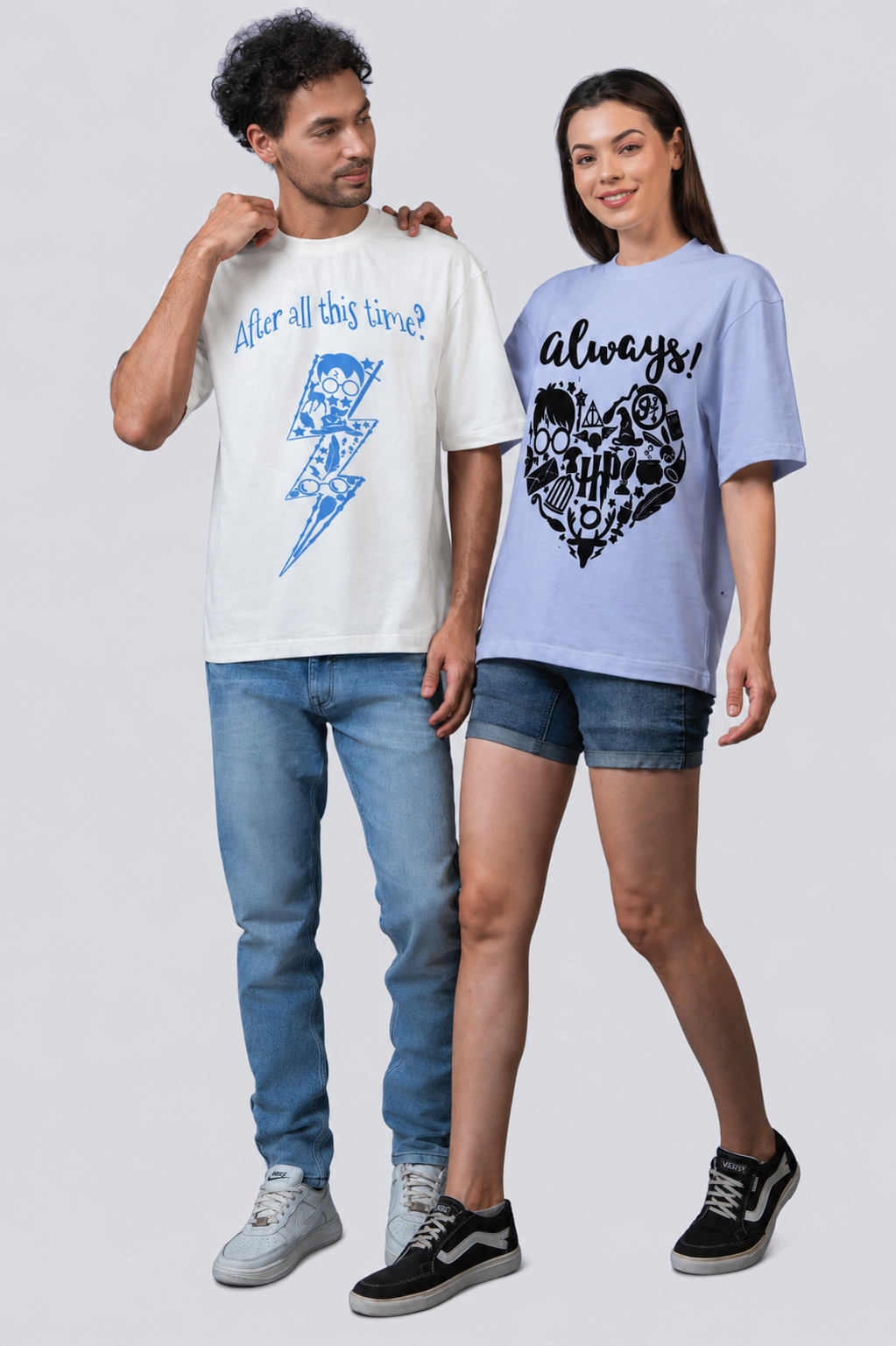 After All This Time? Always! Harry Potter Oversized Couple T-Shirts (Pack of 2)
