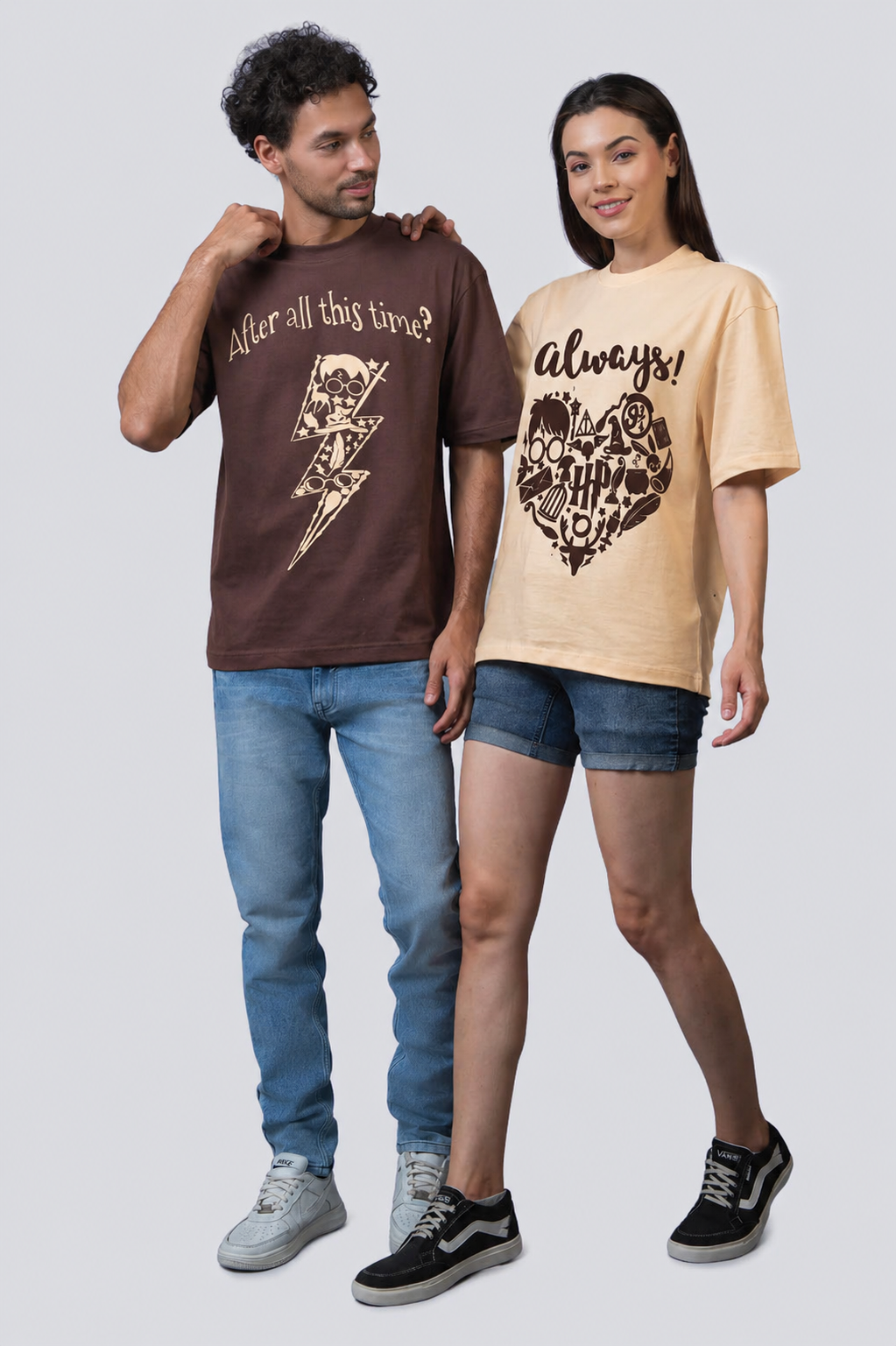 After All This Time? Always! Harry Potter Oversized Couple T-Shirts (Pack of 2)