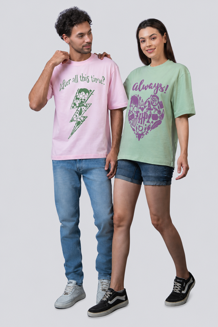 After All This Time? Always! Harry Potter Oversized Couple T-Shirts (Pack of 2)