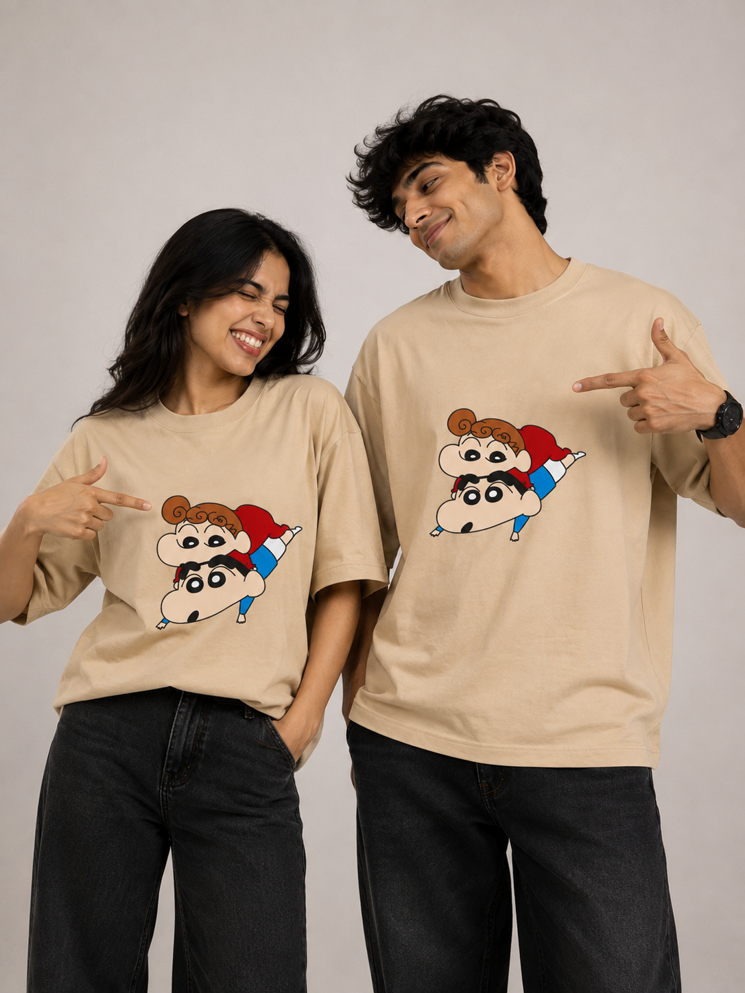Partners in Chaos Oversize T-Shirts (Pack of 2)