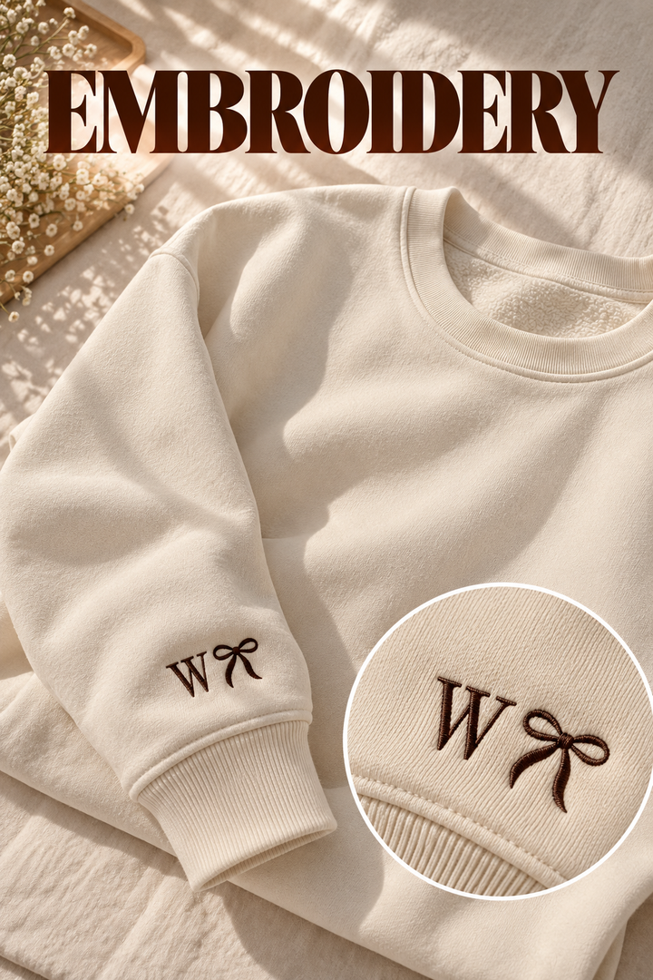Embroided Customised Sleeve Sweatshirt