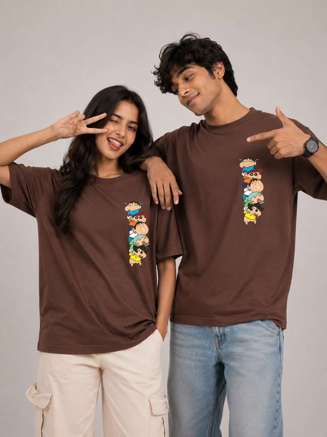 Chaos Stack Oversize T-Shirts (Pack of 2)