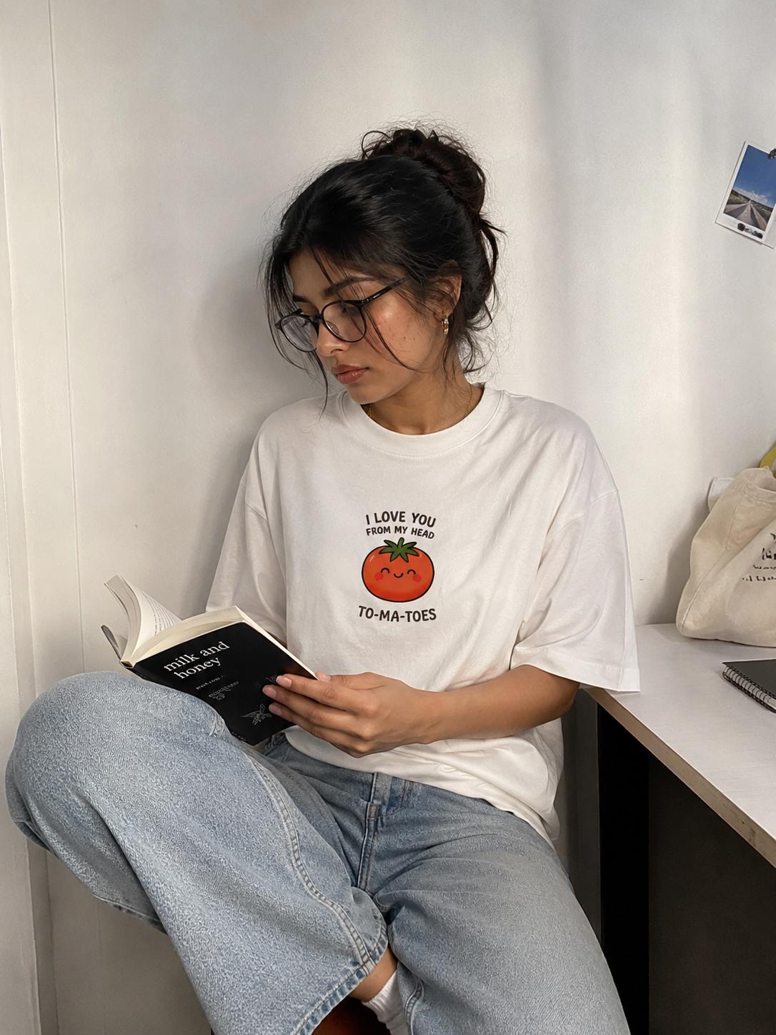 I love you from my head to-ma-toes Oversized Tee