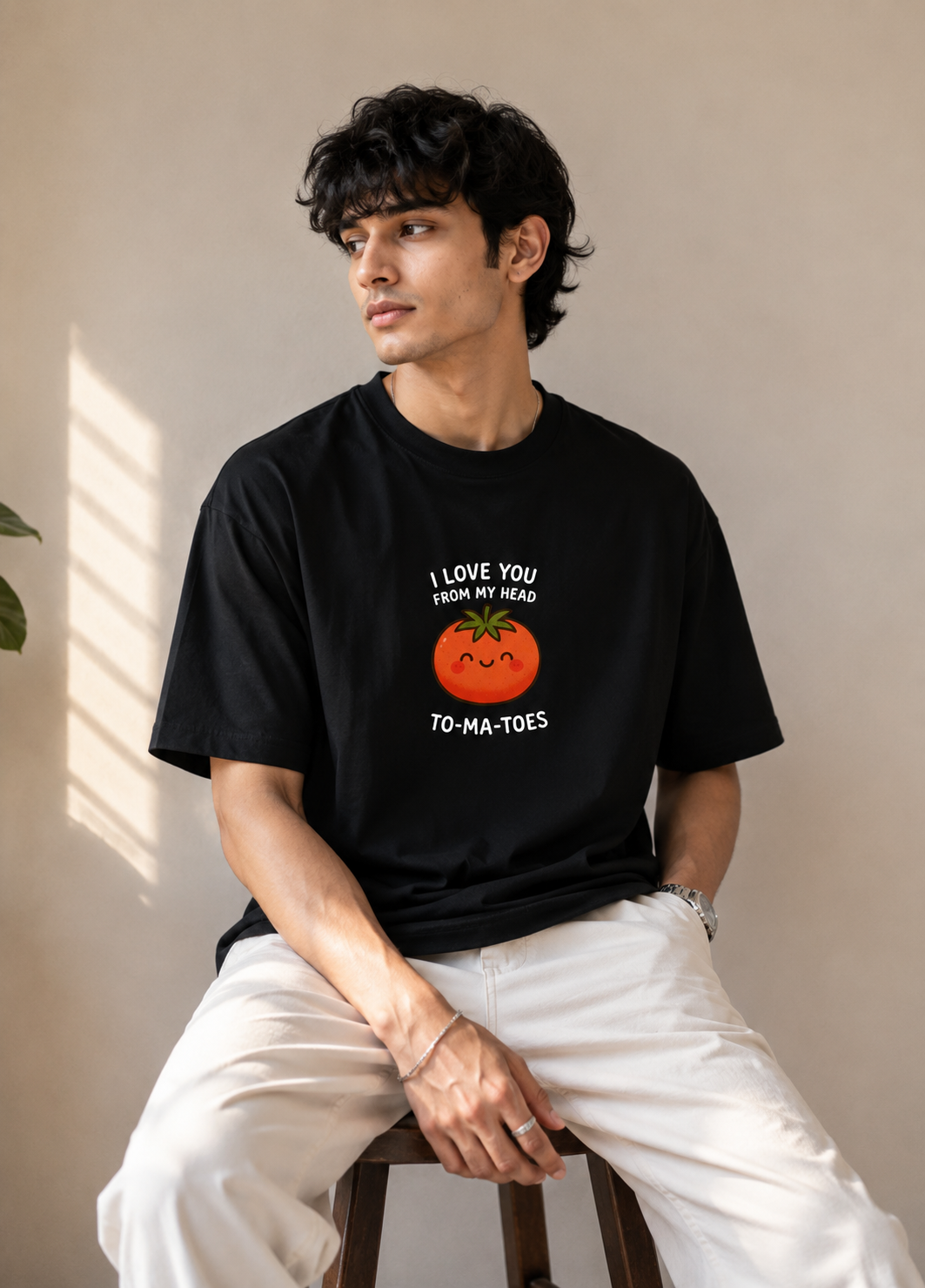 I love you from my head to-ma-toes Oversized Tee