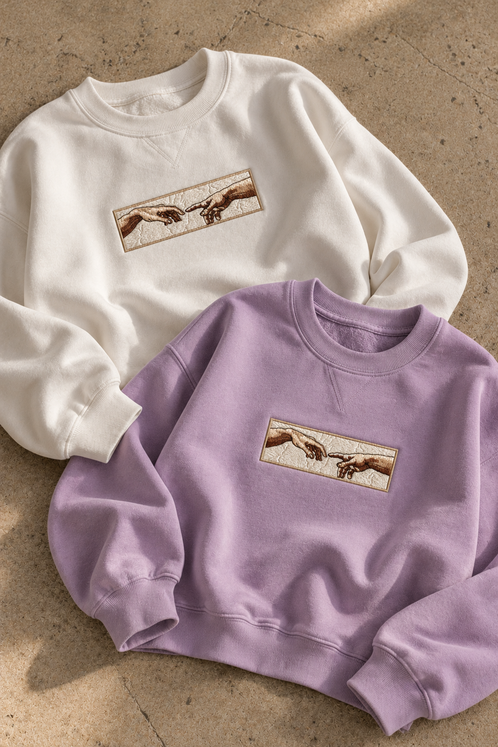 Embroidered The Art of Us Sweatshirt