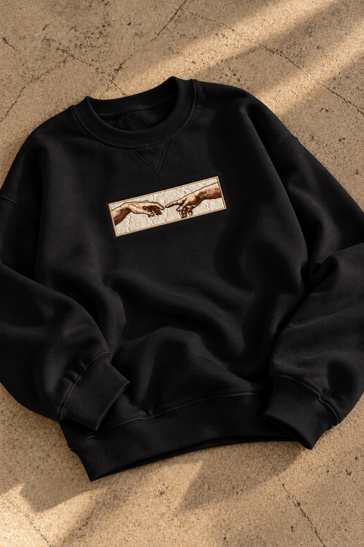 Embroidered The Art of Us Sweatshirt