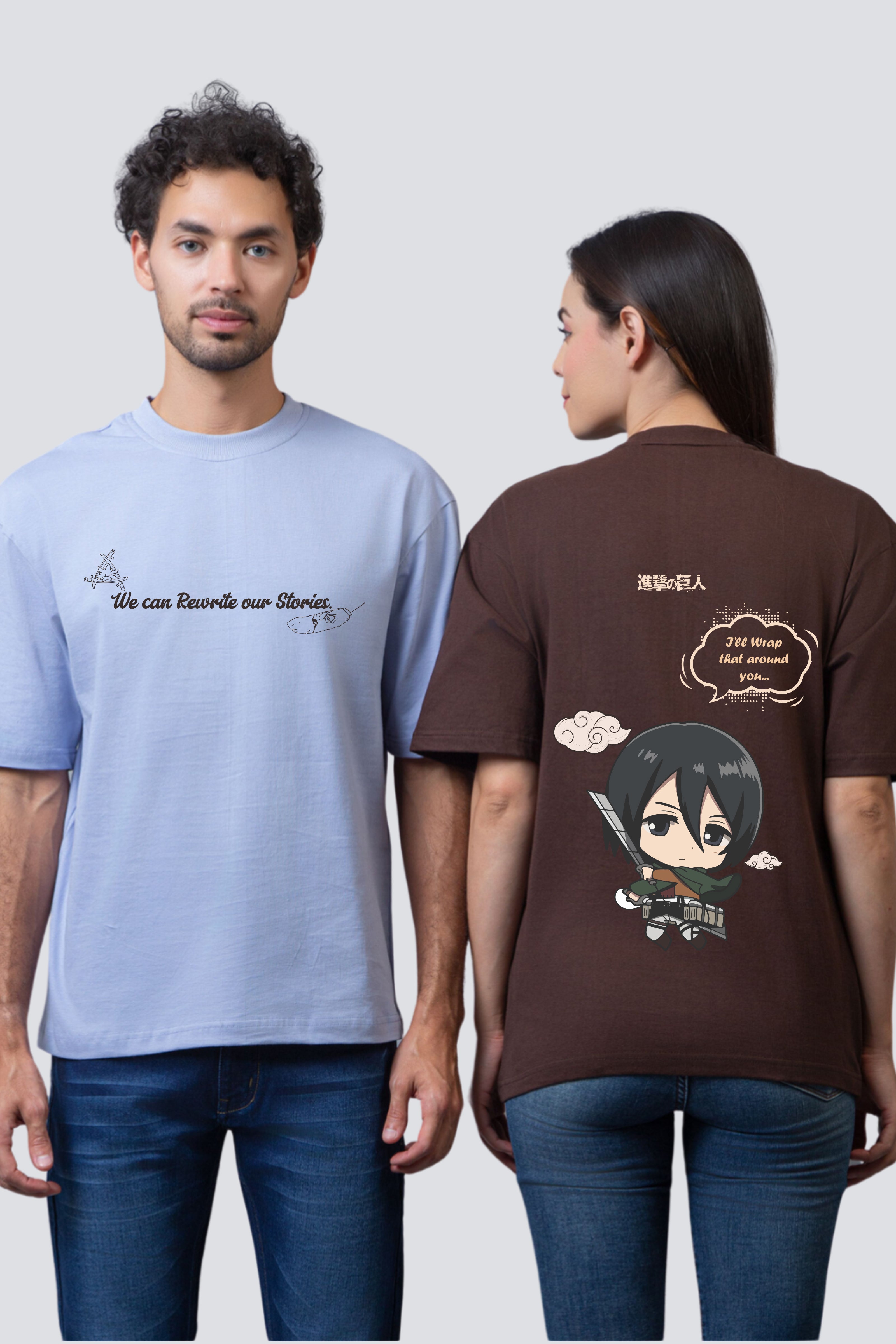EreMika Edition Oversized Couple Tees - Pack of 2