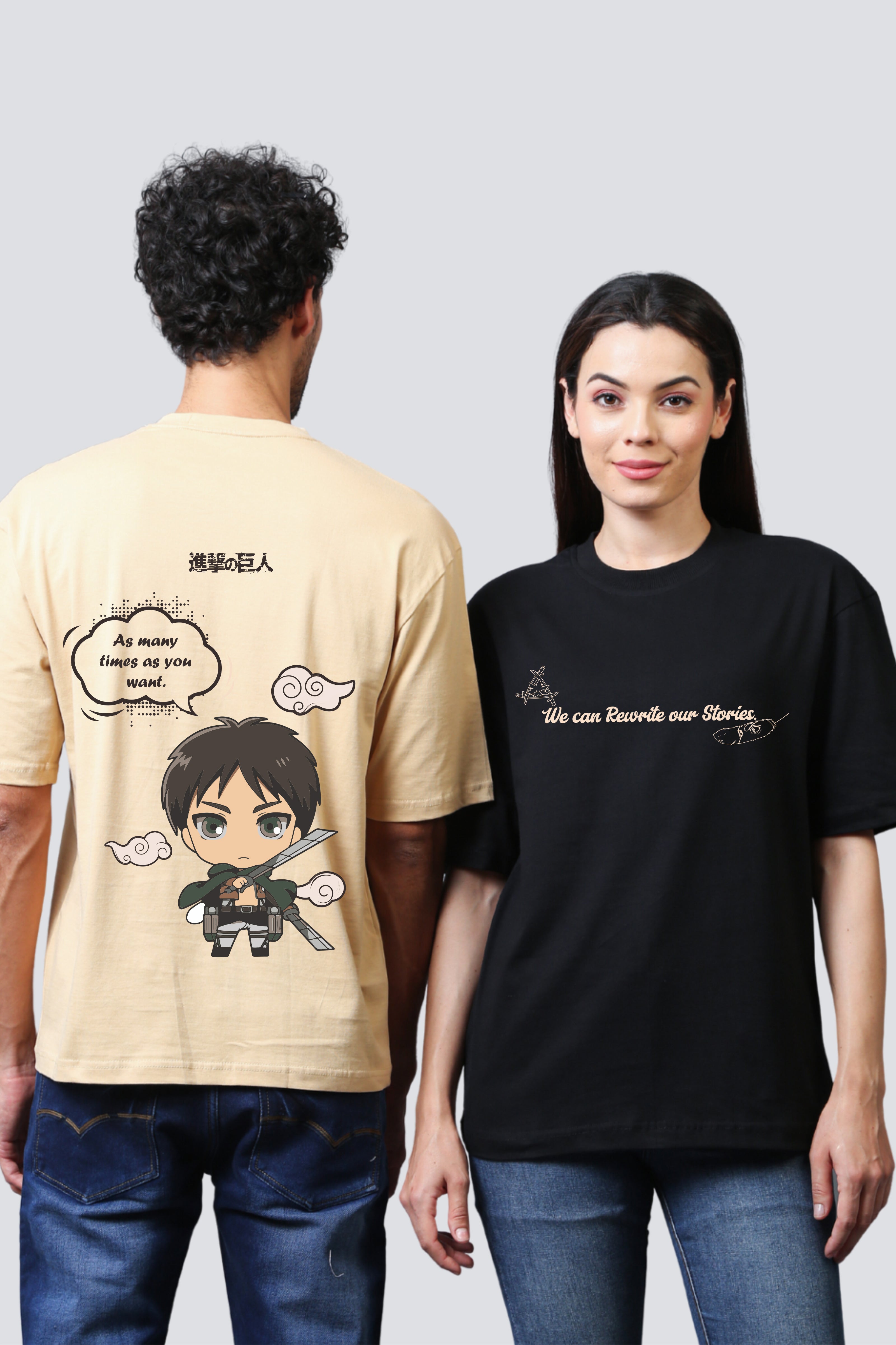 EreMika Edition Oversized Couple Tees - Pack of 2