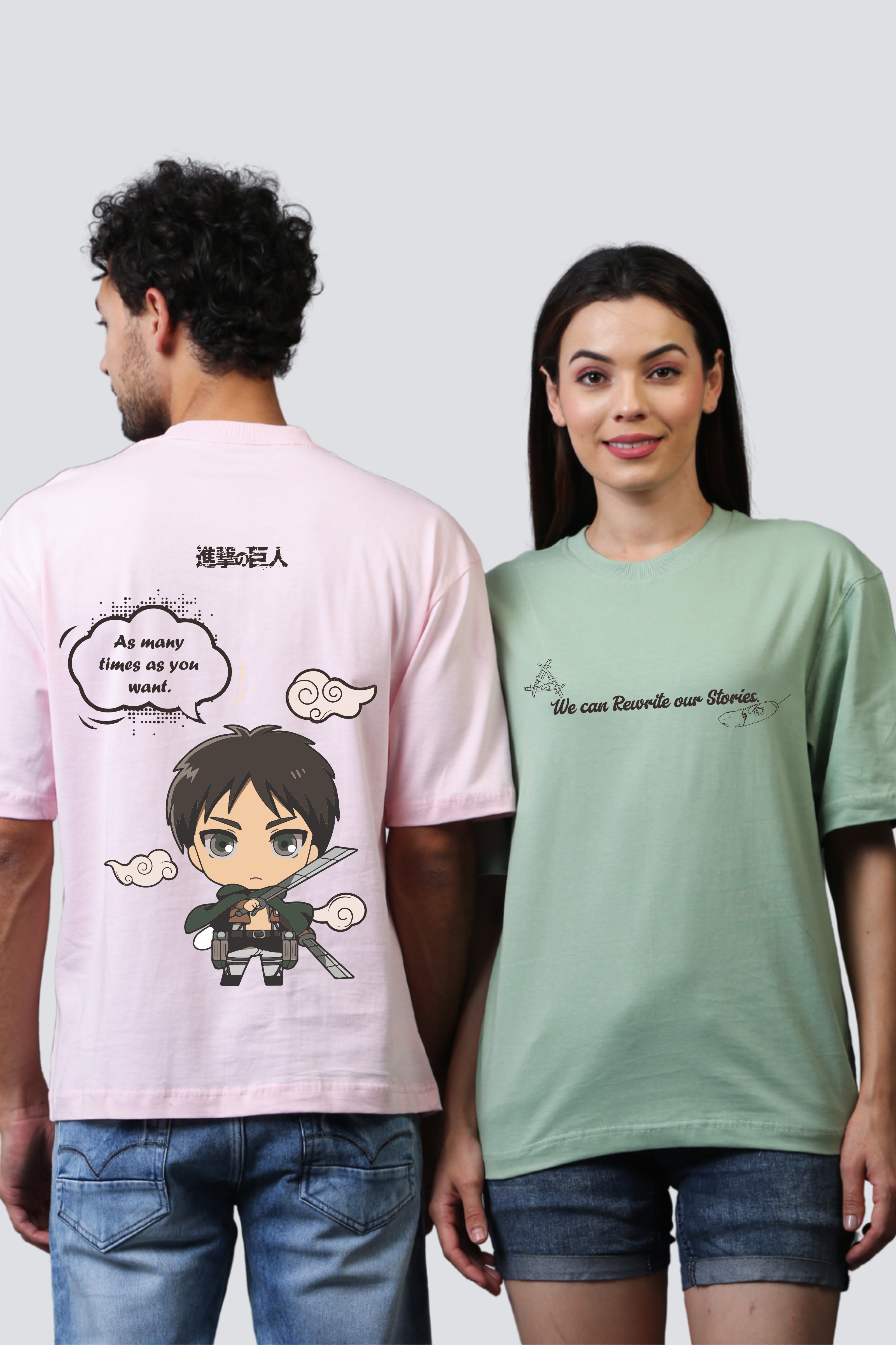 EreMika Edition Oversized Couple Tees - Pack of 2