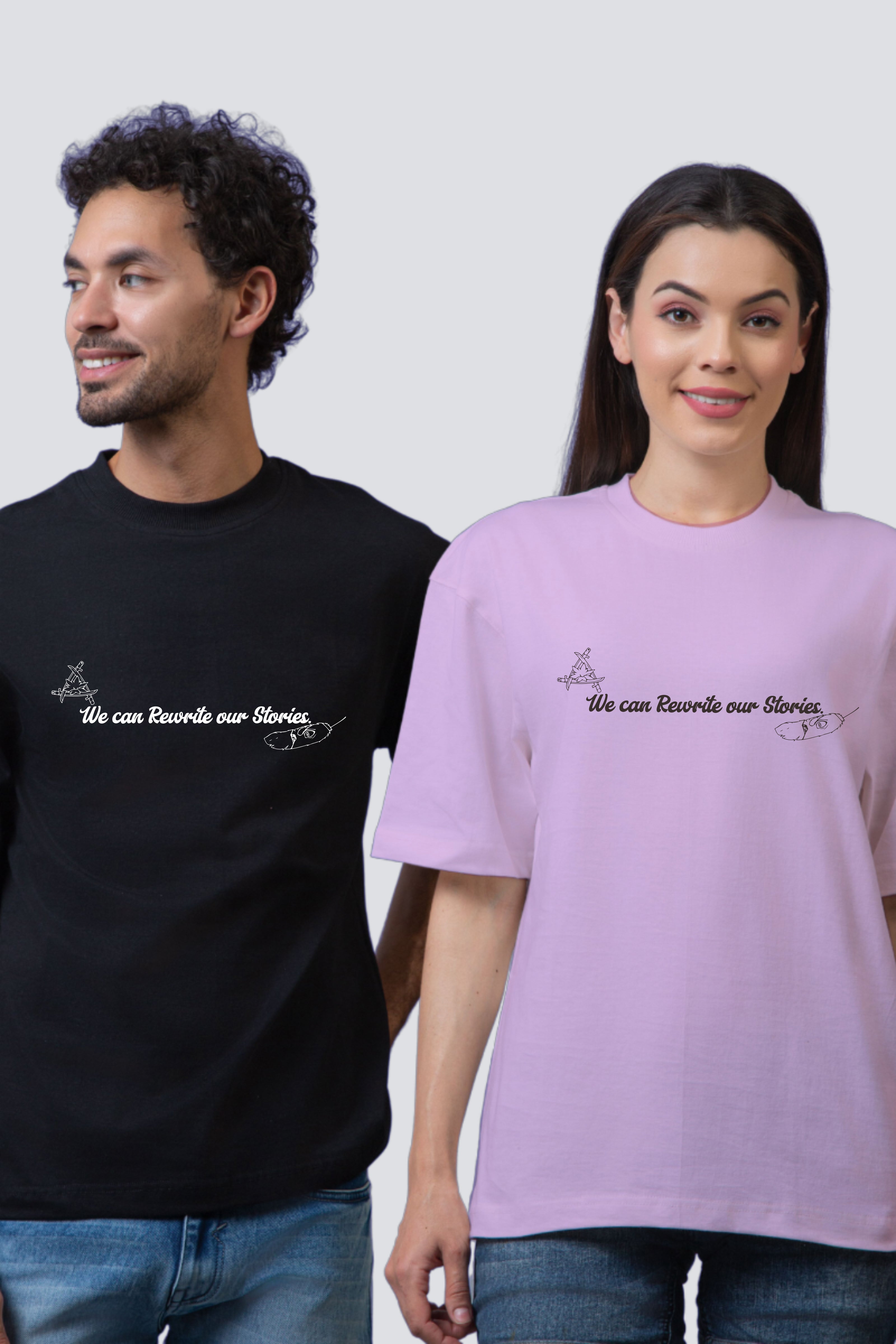 EreMika Edition Oversized Couple Tees - Pack of 2