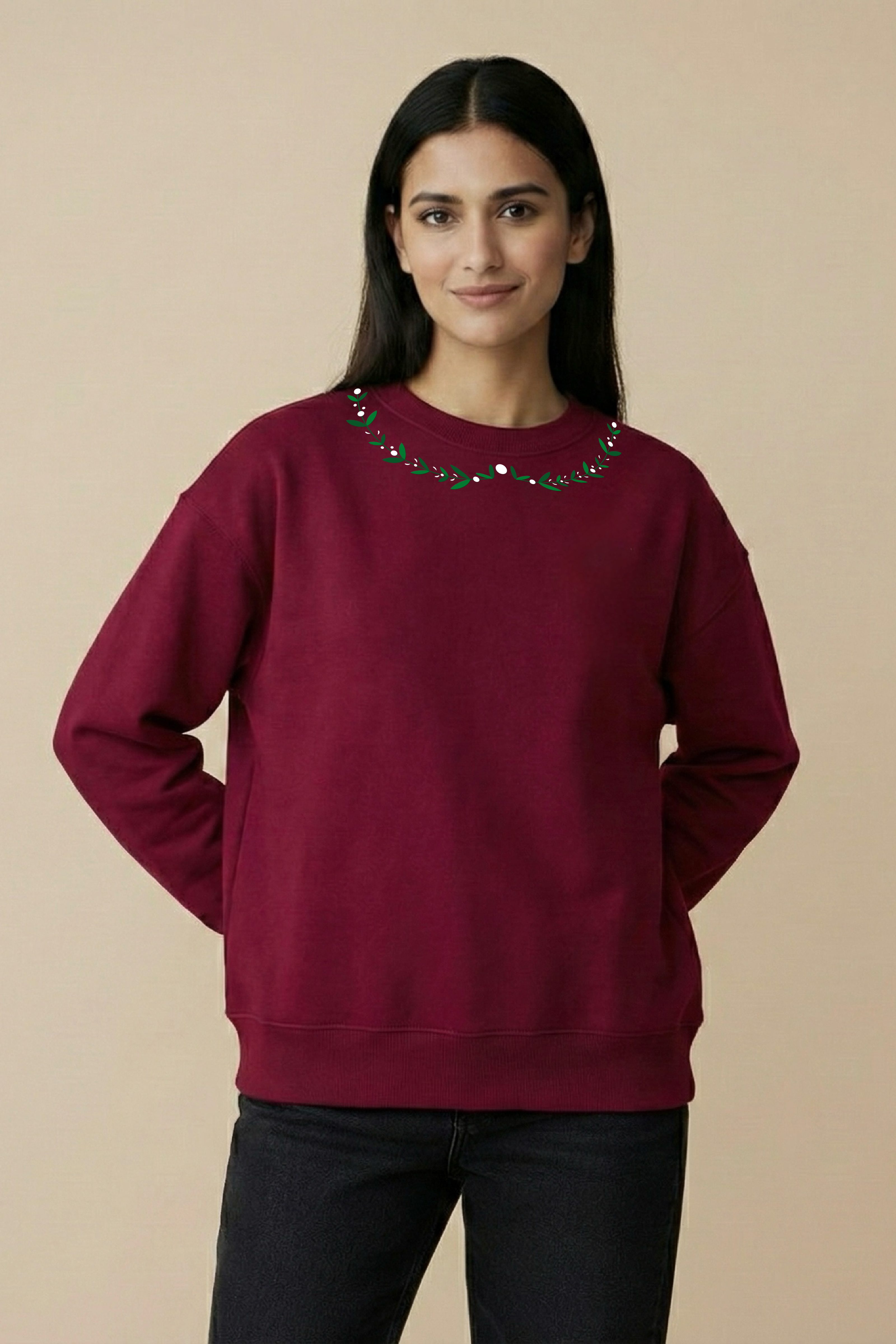 Floral Wreath Unisex Sweatshirt