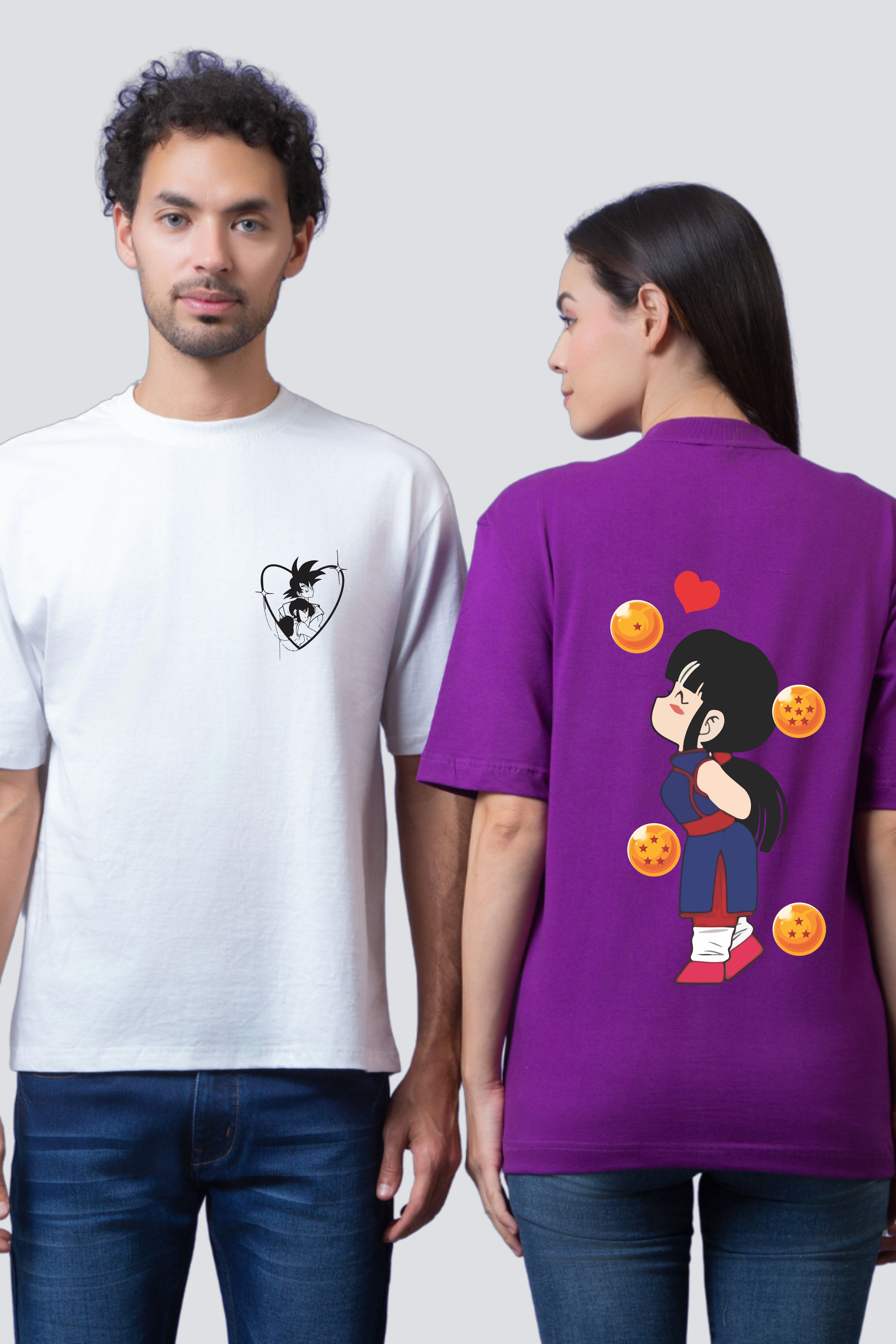 Goku and Chi-Chi Edition Oversized Couple Tees - Pack of 2