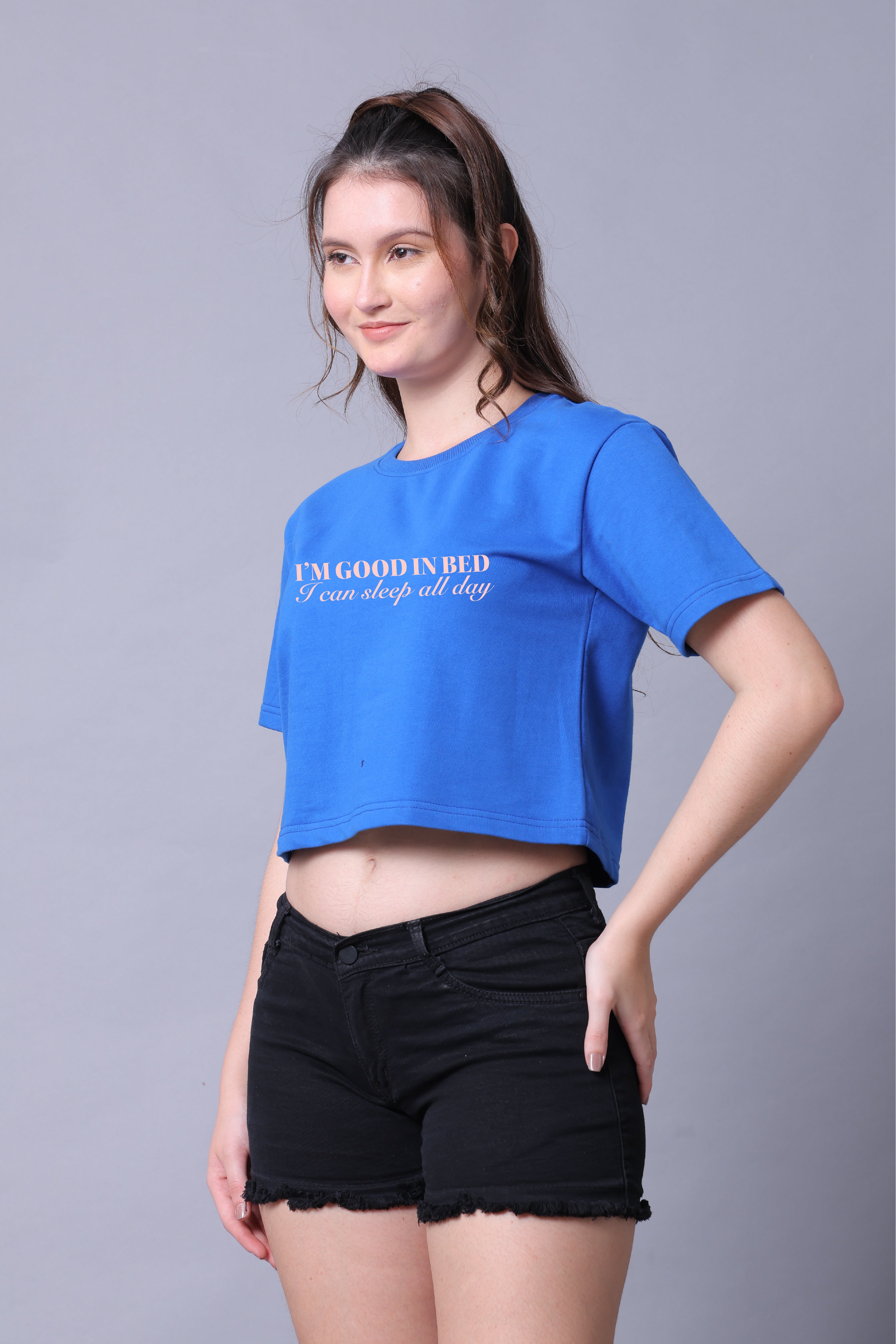 Good In Bed Women Crop Top