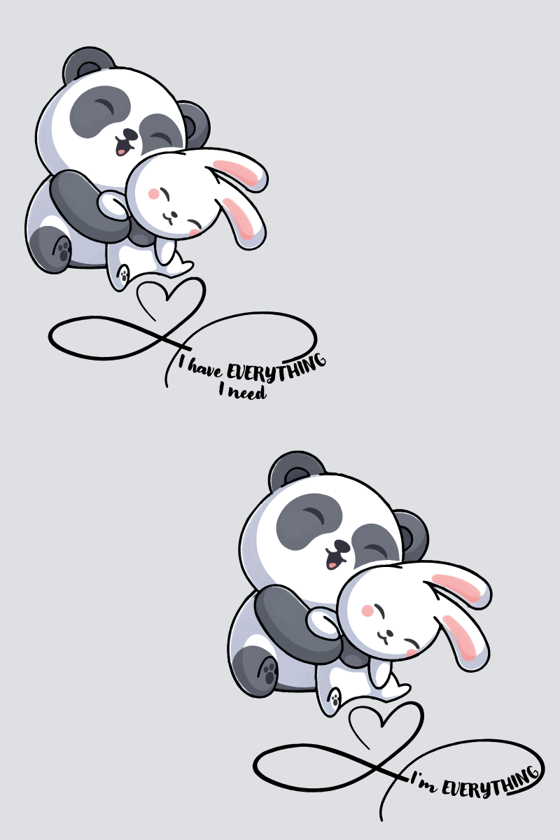 Cuddles & Hugs Couple Hoodies — Pack of 2