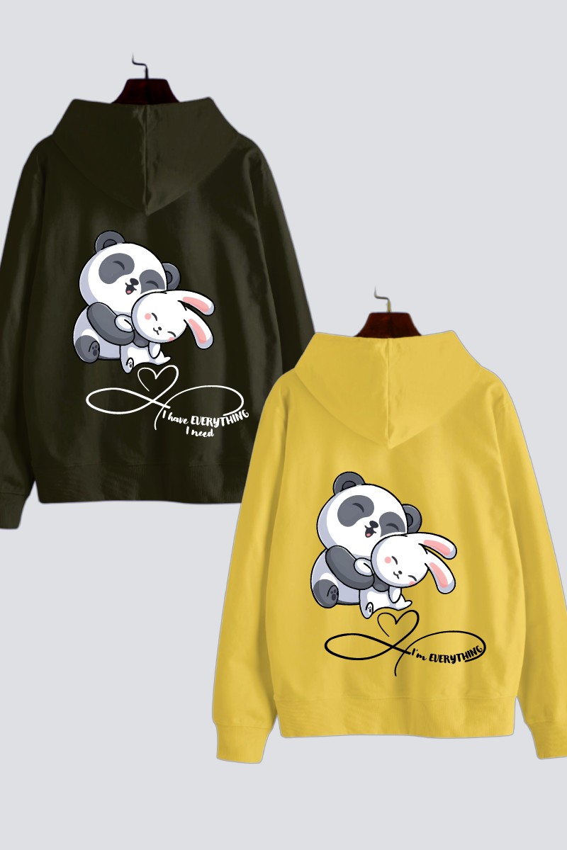 Cuddles & Hugs Couple Hoodies — Pack of 2
