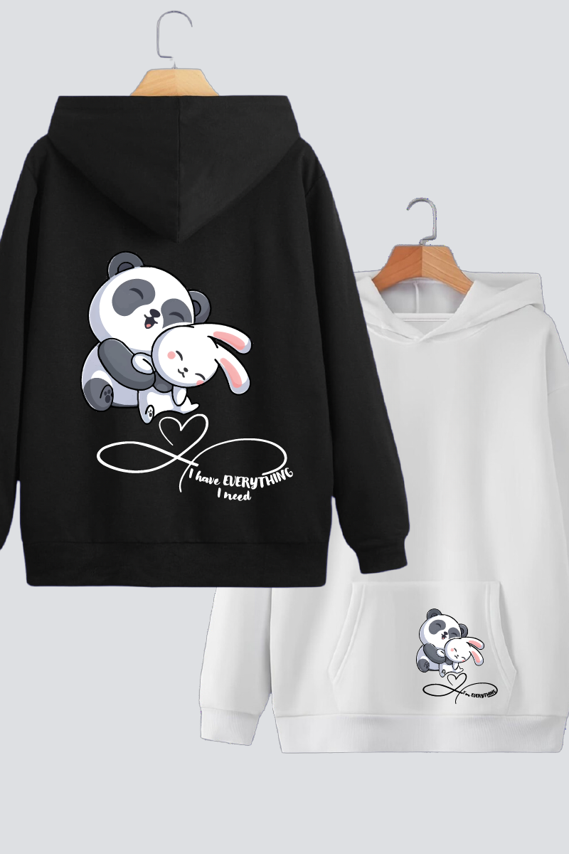 Cuddles & Hugs Couple Hoodies — Pack of 2