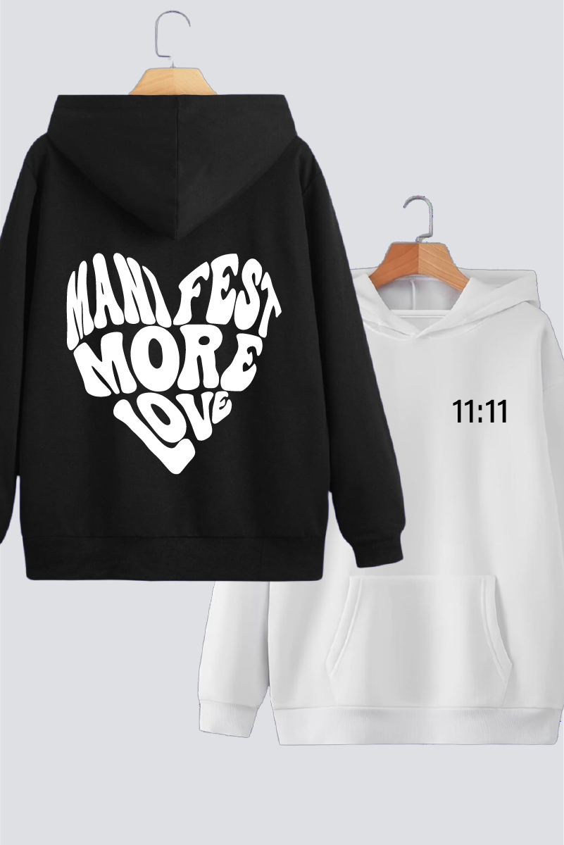 Manifest More Love Couple Hoodies — Pack of 2